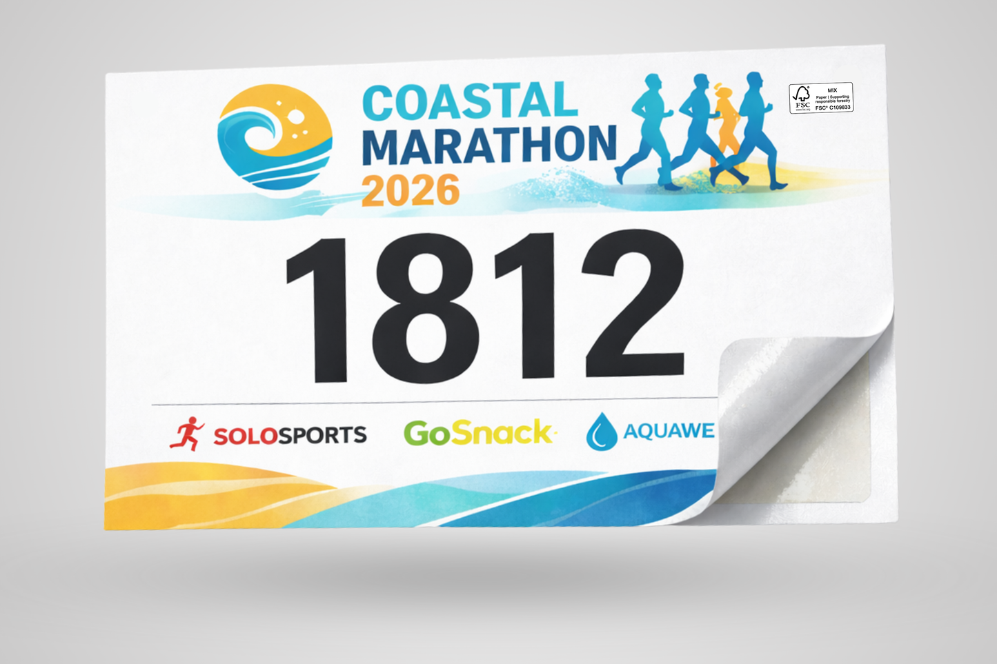 Self-adhesive Race Numbers