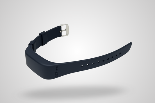 A photo of a silicone bracelet for Axivity