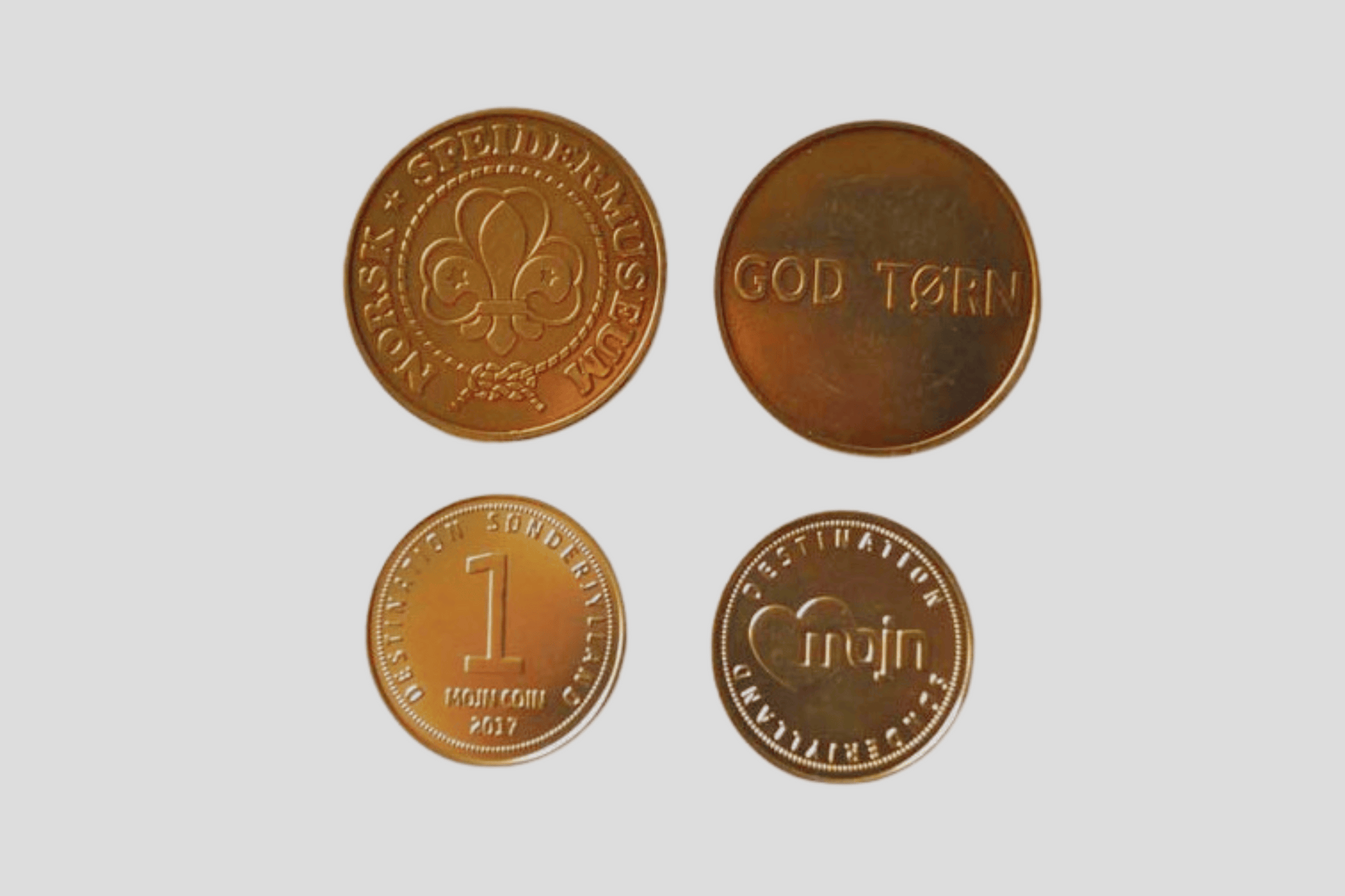 Embossed Brass Tokens Tokens JM Band UK