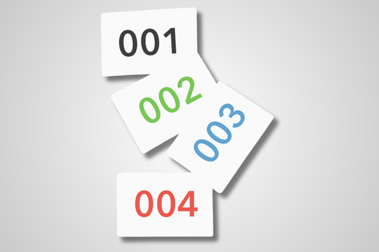 Bib Numbers in Stock