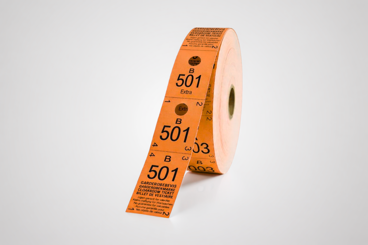 Cloakroom Tickets 3-Parts (500 pcs)