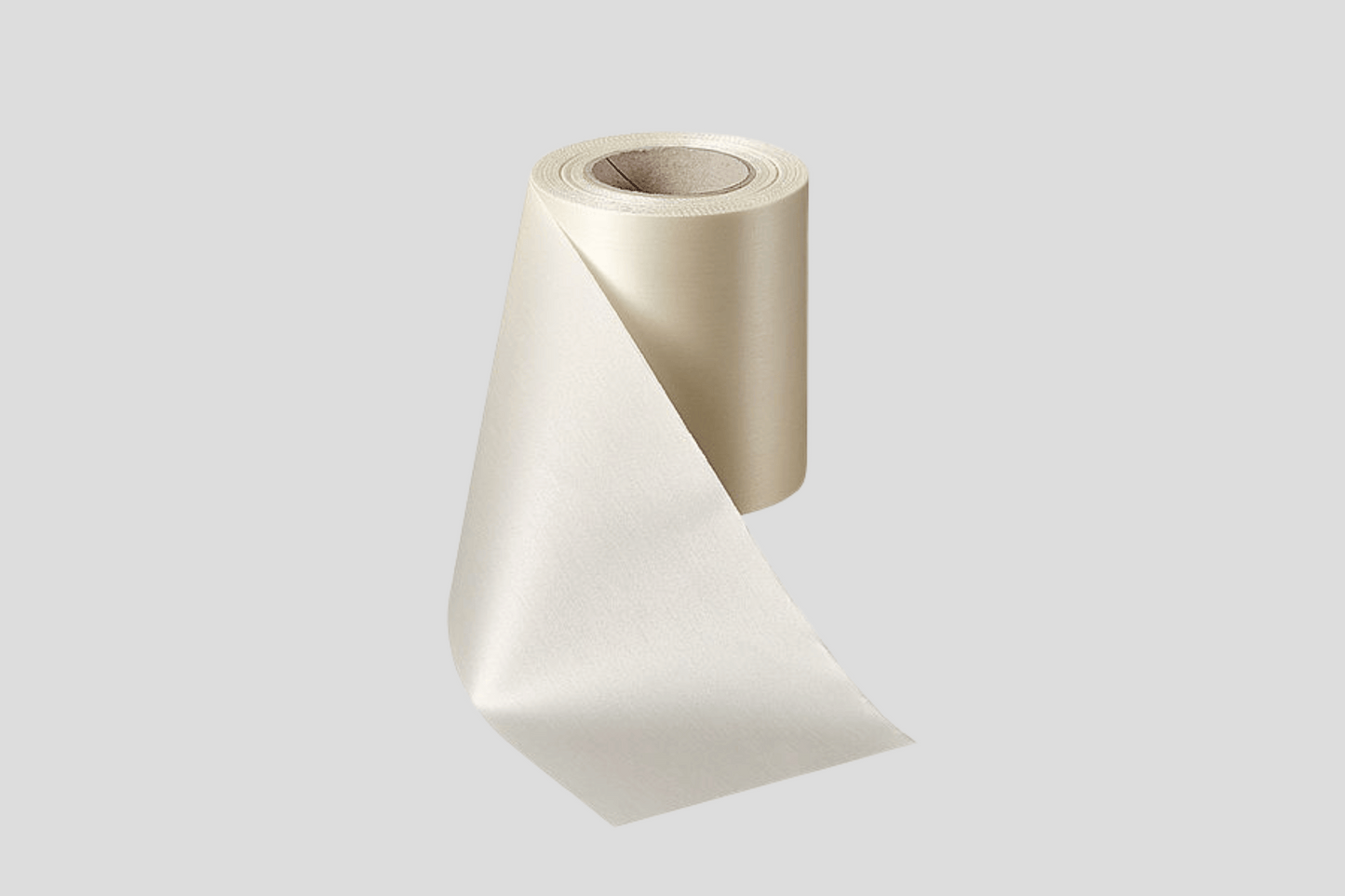 ECO Satin Ribbon Rolls 100 mm Ribbon JM Band UK Ivory  