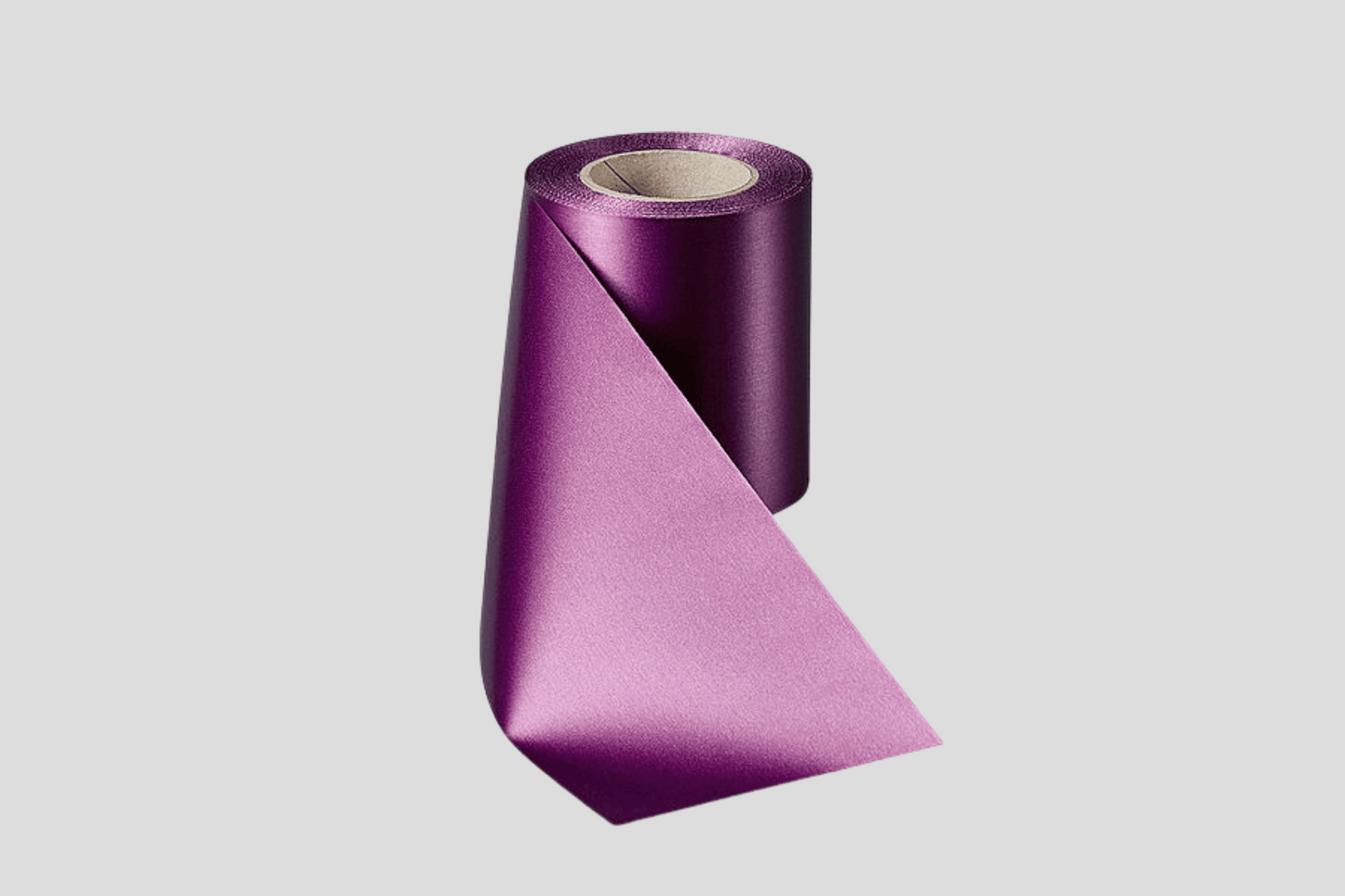 ECO Satin Ribbon Rolls 100 mm Ribbon JM Band UK Purple  