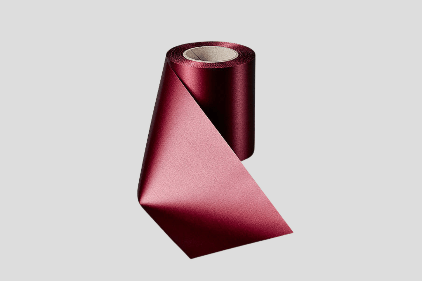 ECO Satin Ribbon Rolls 100 mm Ribbon JM Band UK Wine Red  