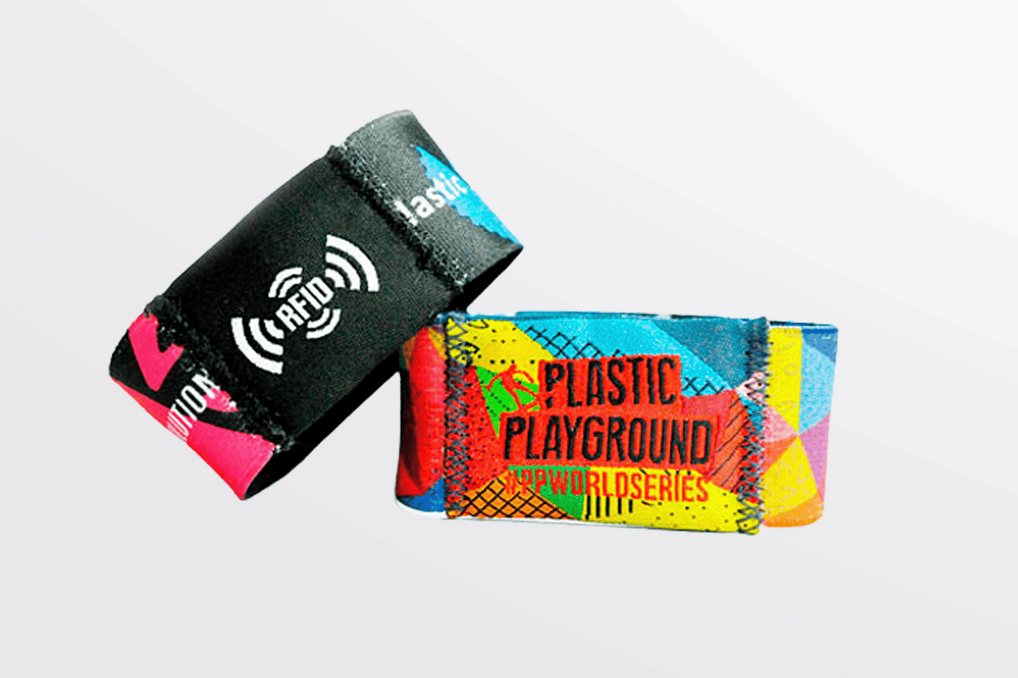 Elastic Wristbands with Print Fabric Wristbands JM Band UK