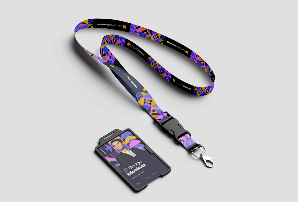 Hemp Lanyards with Colour Print Lanyards JM Band UK