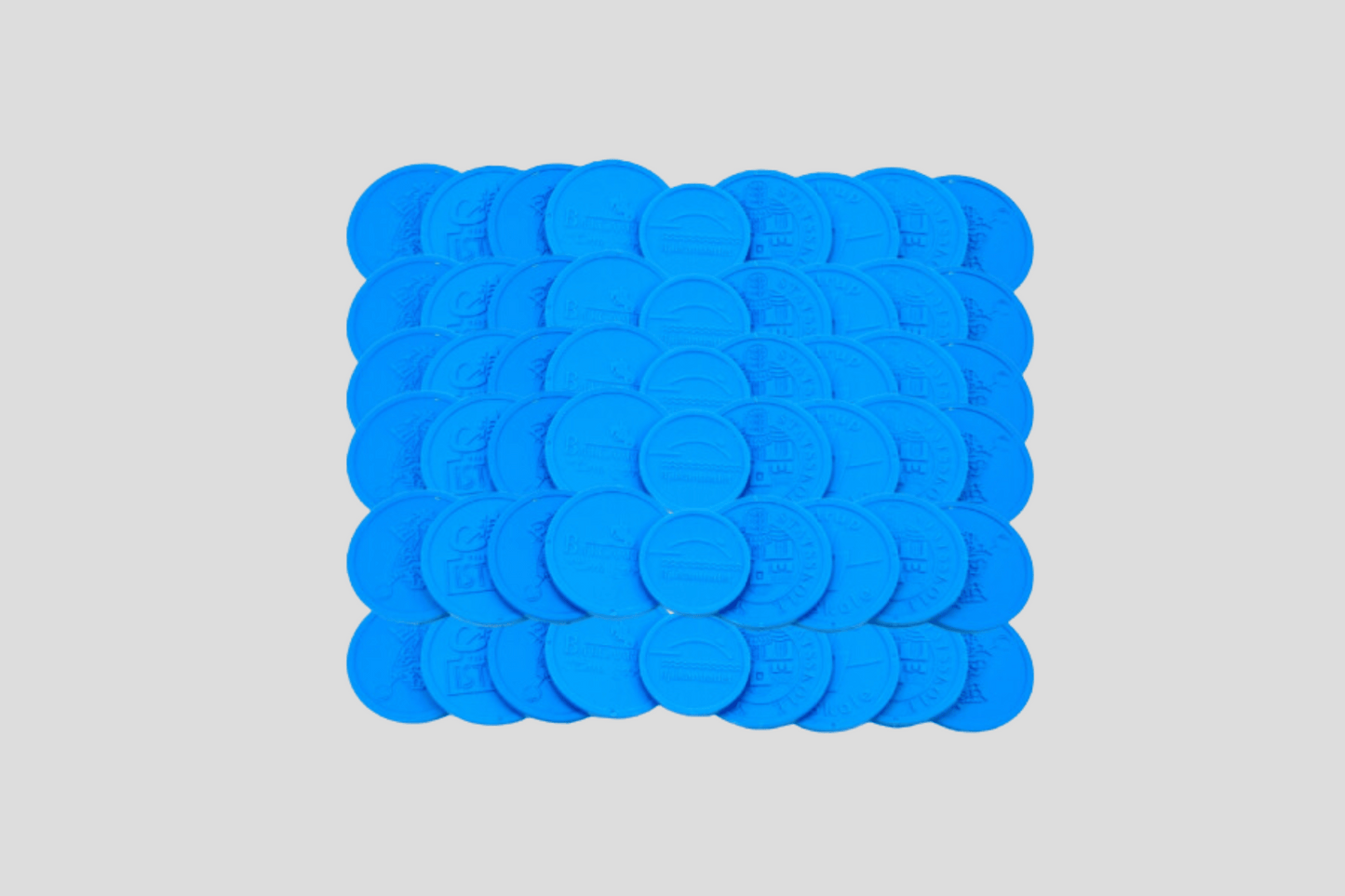 Recycled Ocean Plastic Tokens JM Band UK