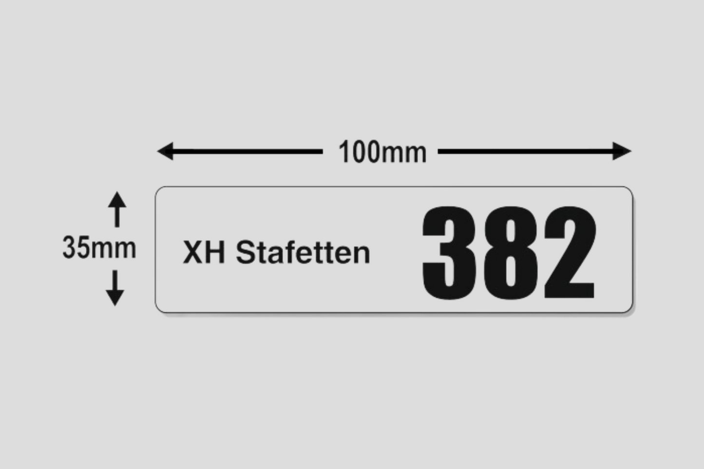 Stickers For Start Numbers Accessories JM Band UK