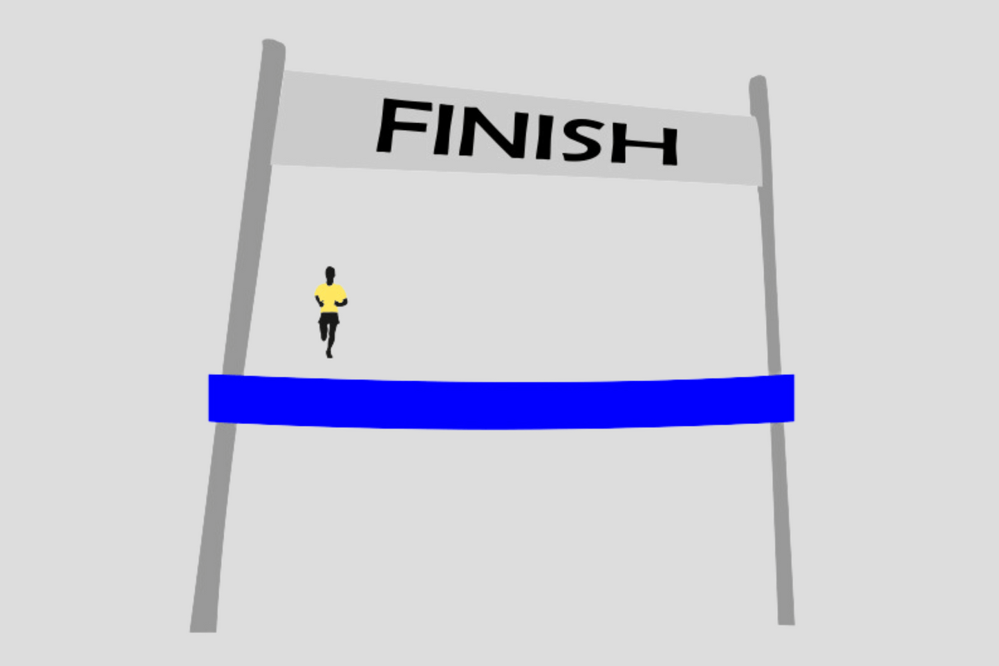 Finish Line Ribbon without Print Ribbon JM Band UK