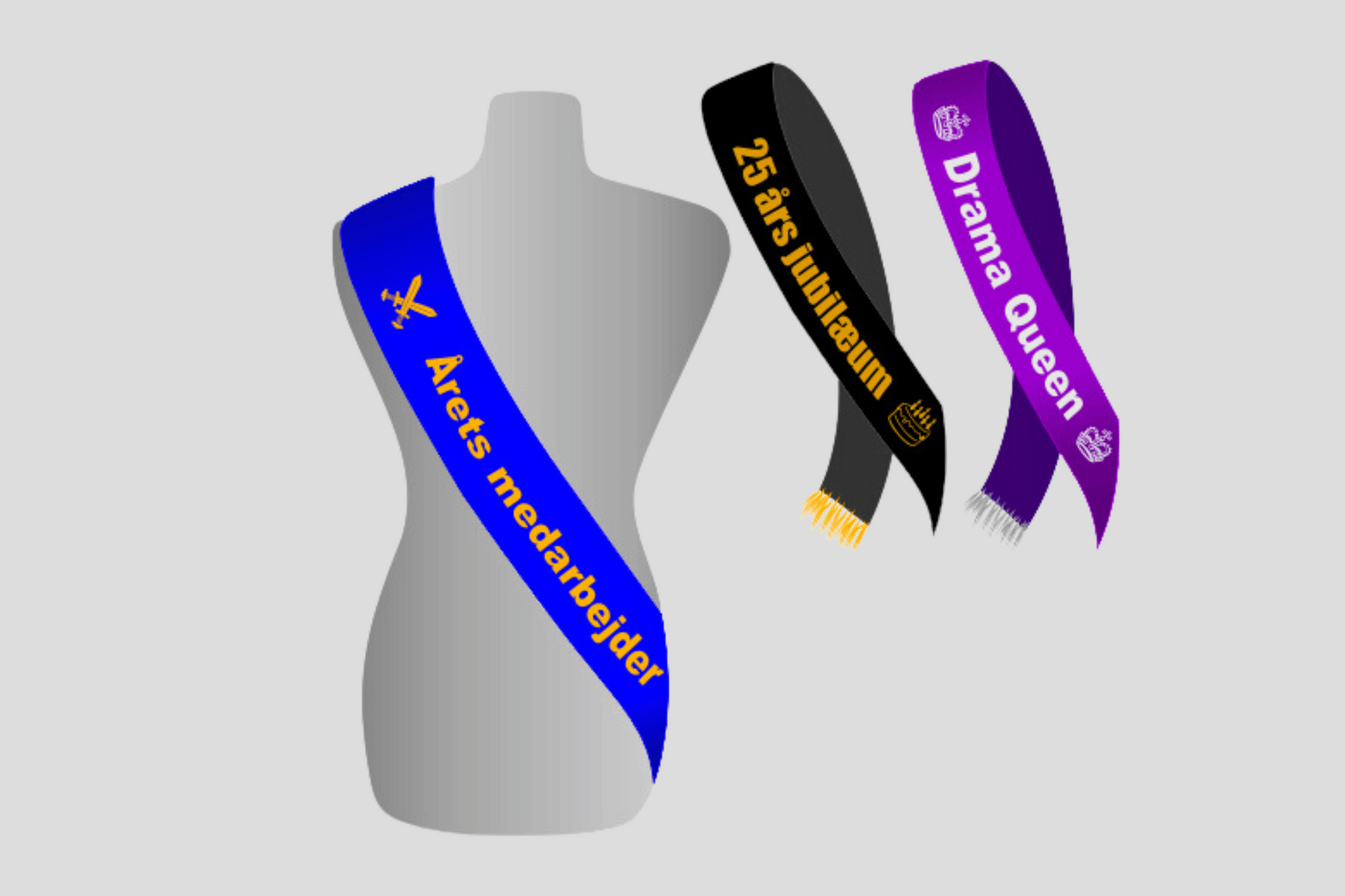 Sashes with Print Ribbon JM Band UK
