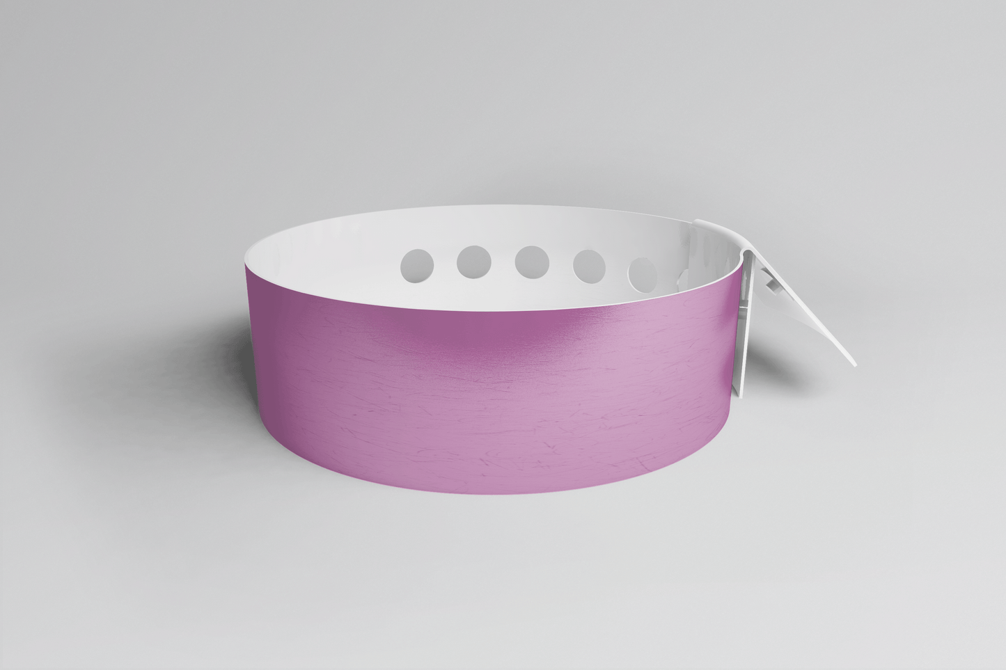 Plain L Shape - Plain Wristband Vinyl Wristbands JM Band UK 1 Purple