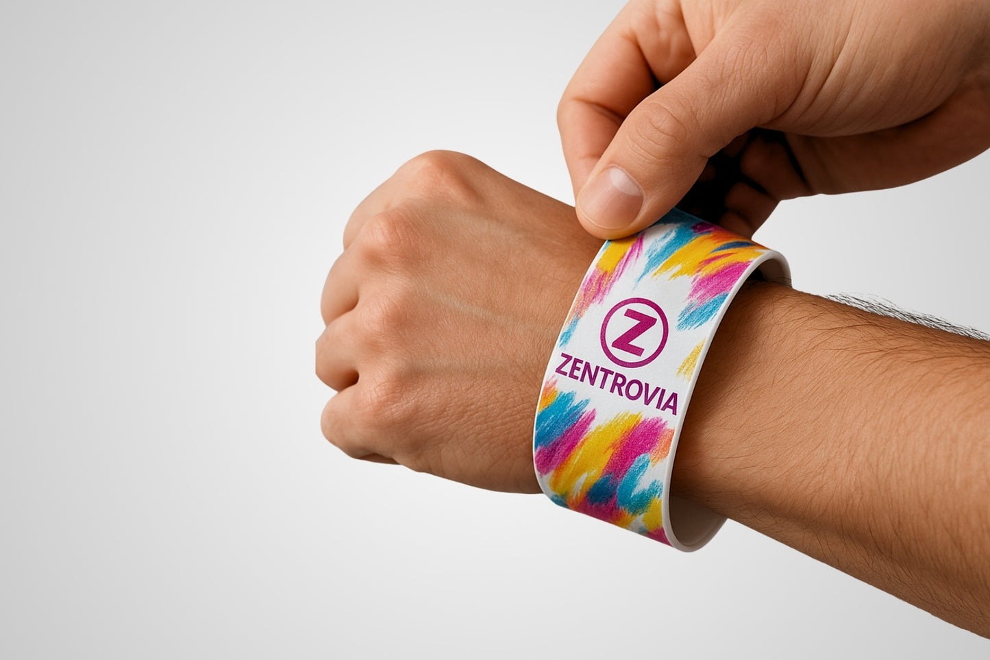 Slap-On Bracelets with colour