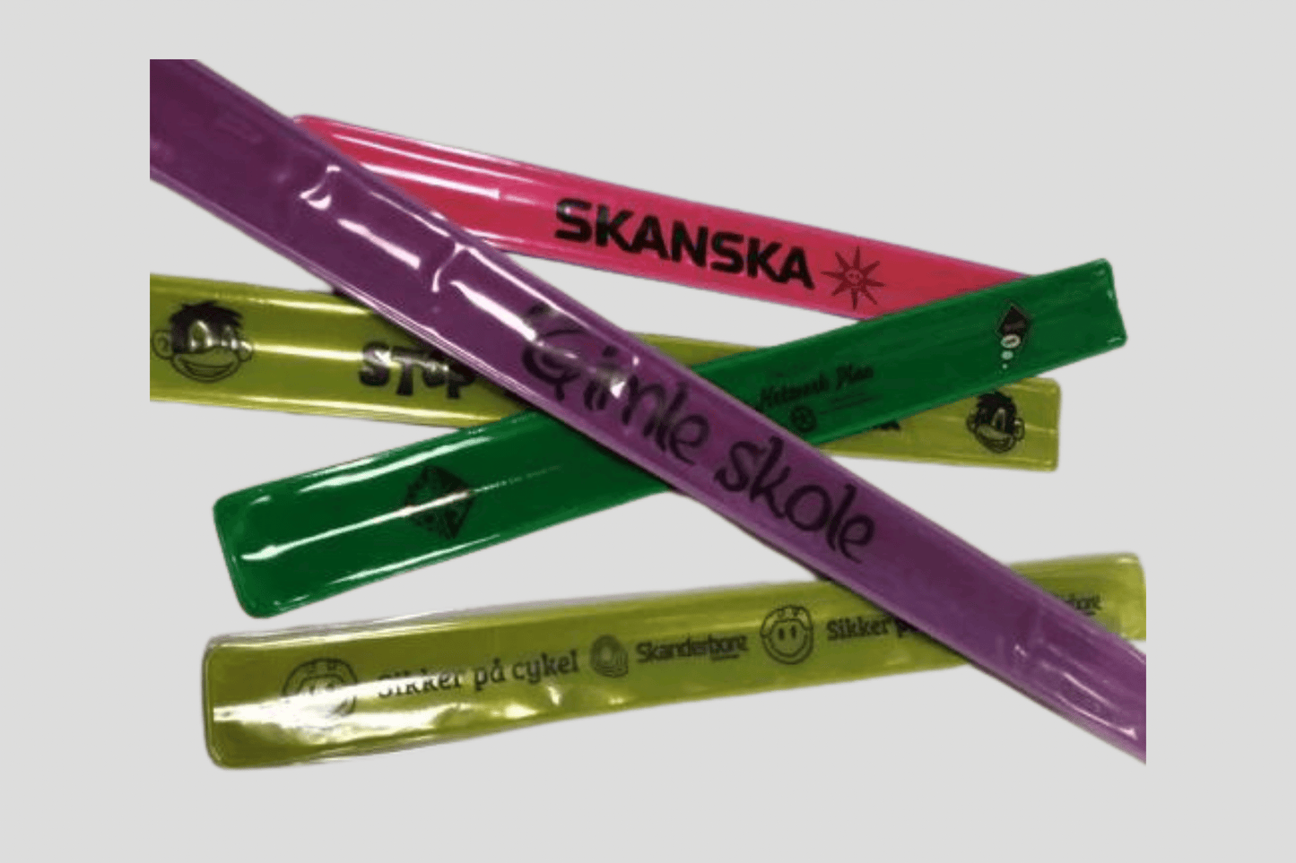 Printed Slap Bracelets Vinyl Wristbands JM Band UK