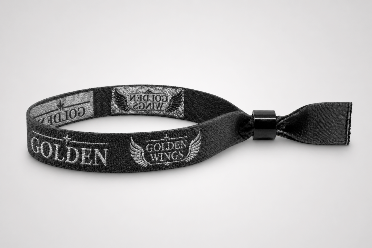 Festival Wristbands Woven with Metallic Thread