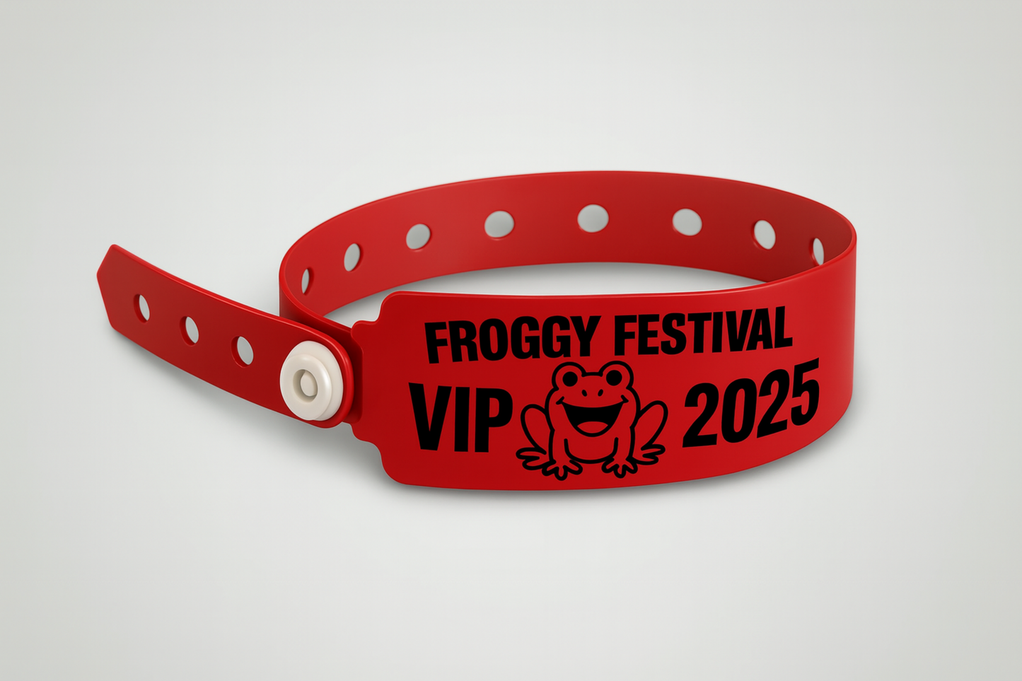 Vinyl Wristbands "W-Shape" with Print