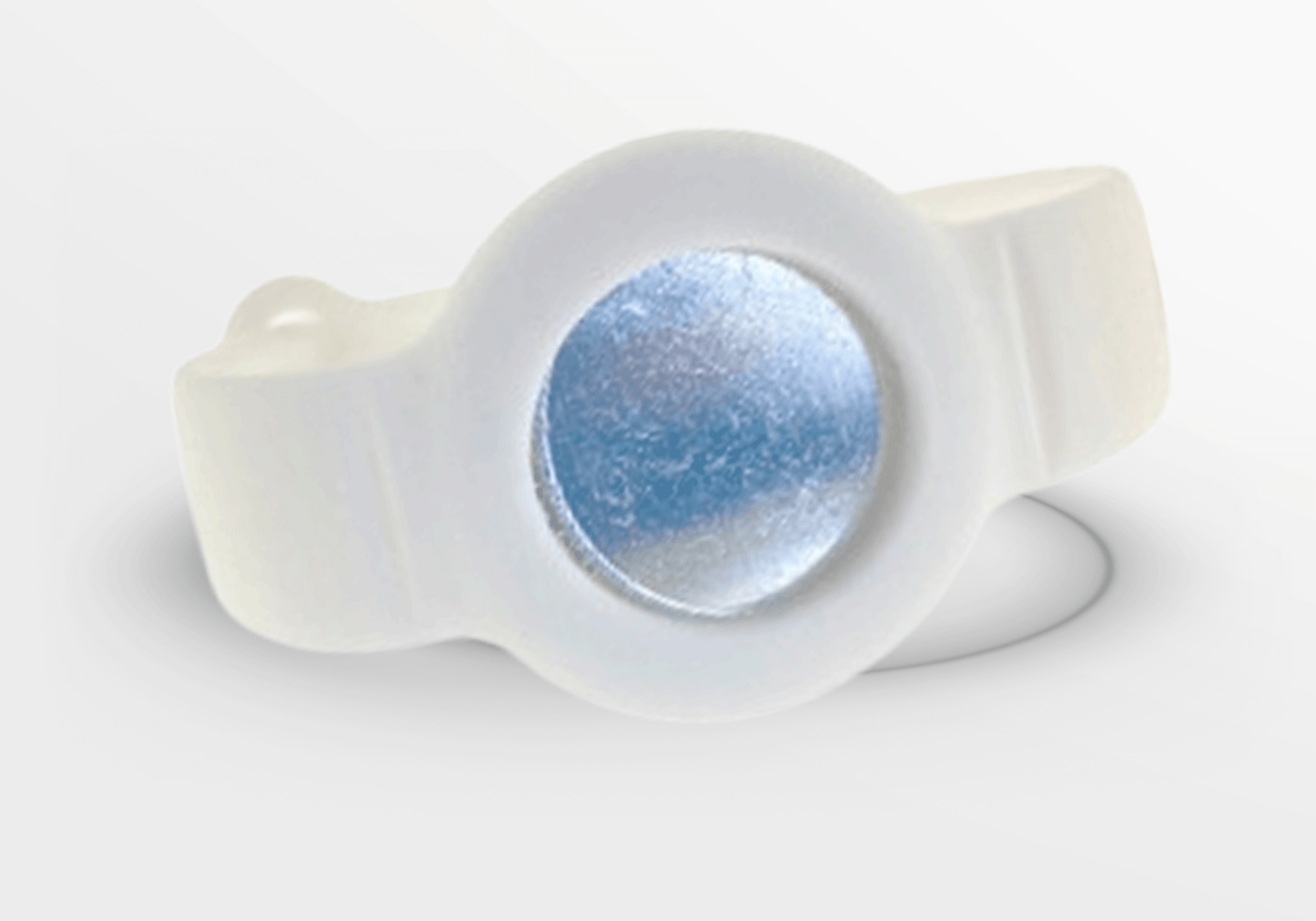 Silicone Wristbands for Airtag Silicone wristbands JM Band UK White