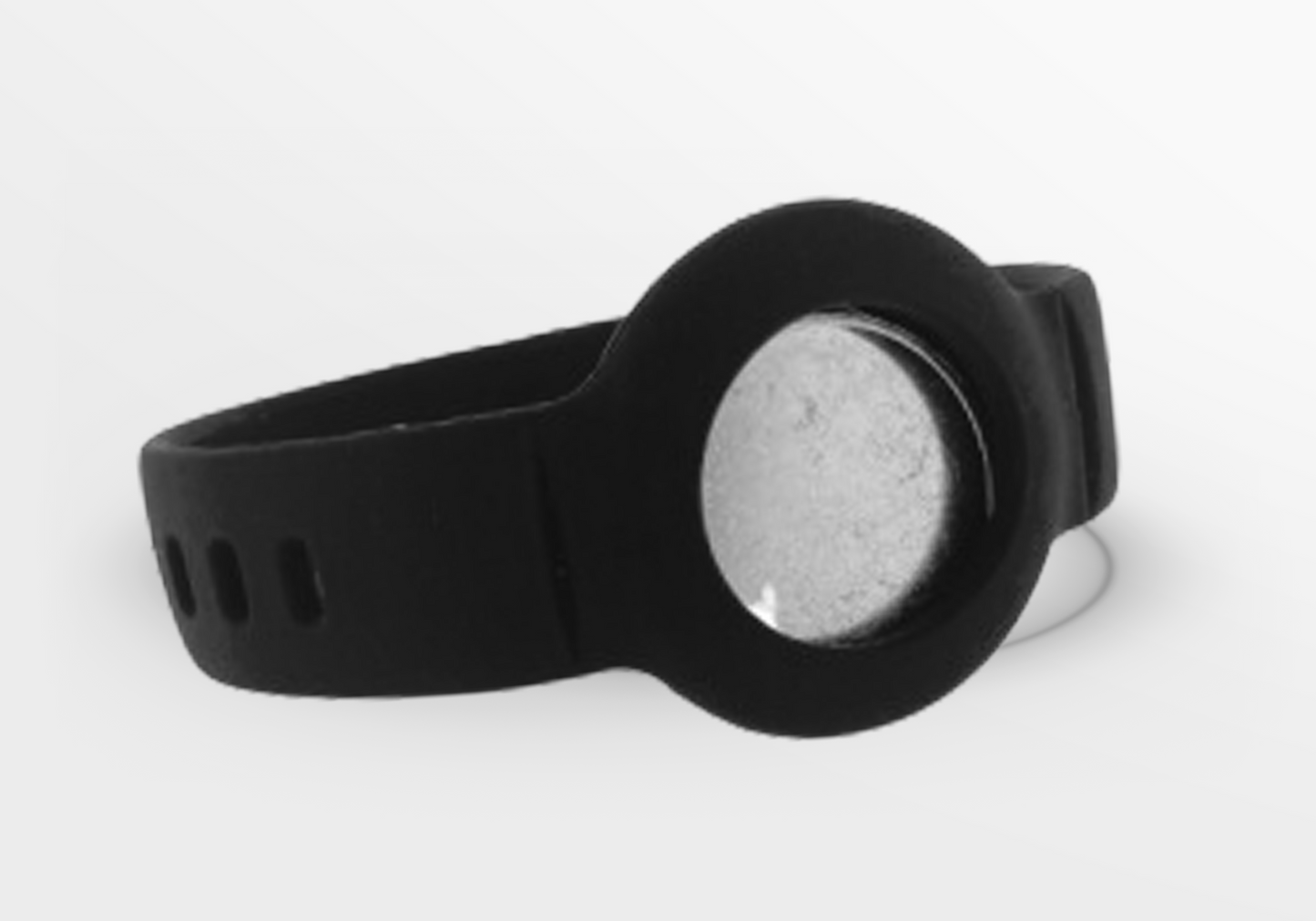 Silicone Wristbands for Airtag Silicone wristbands JM Band UK Black