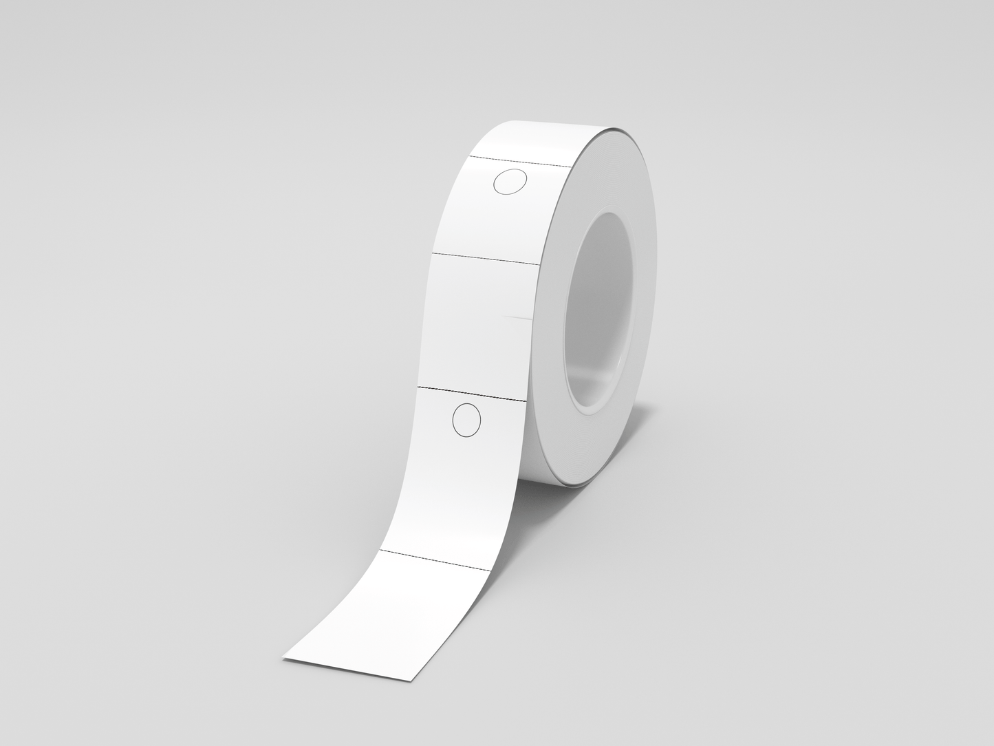 2-Part Thermal Cloakroom Tickets in Roll Tickets JM Band UK 1 White