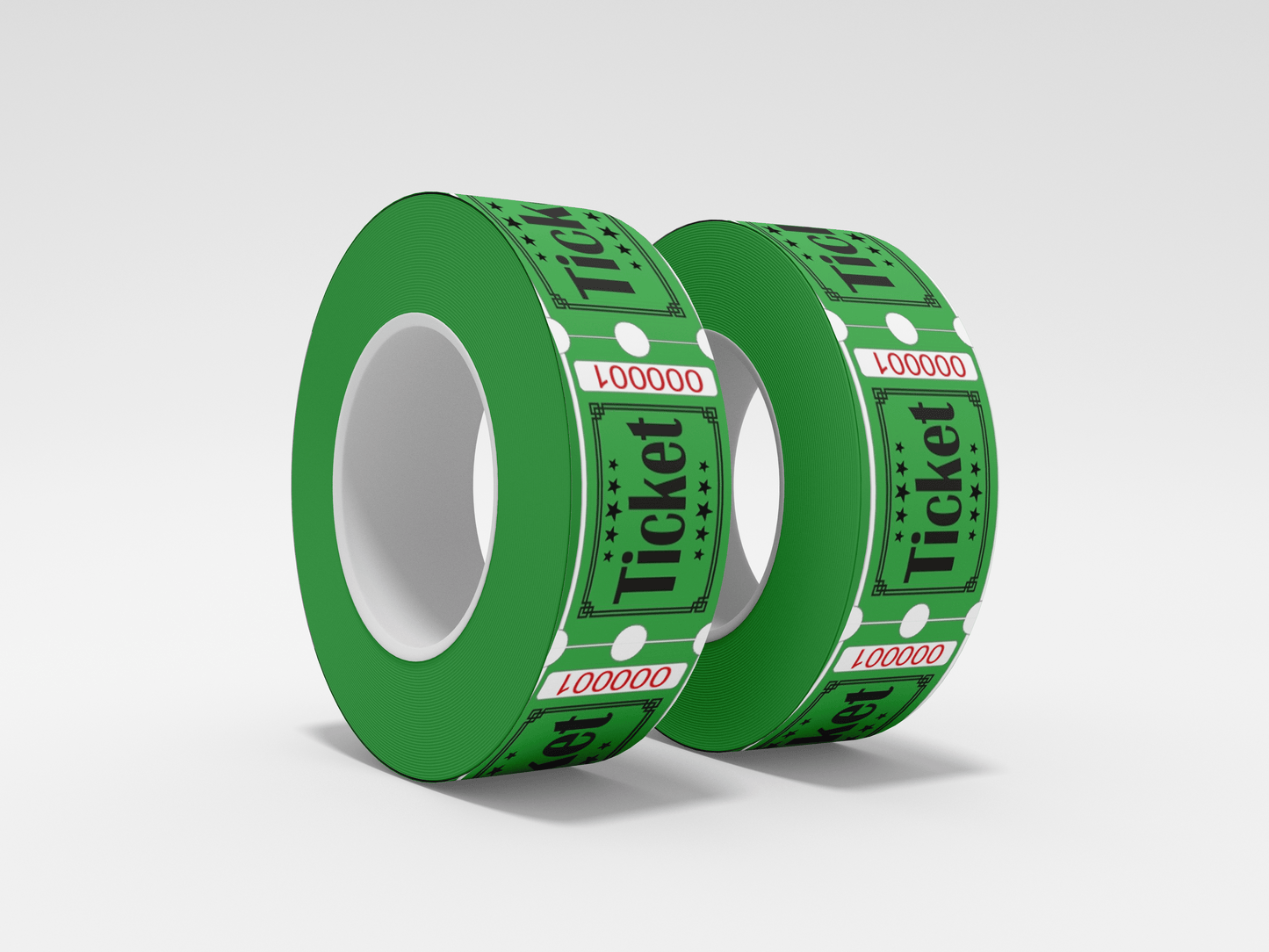 Admission Tickets Roll 1000 X 1 Tickets JM Band UK 1 Green