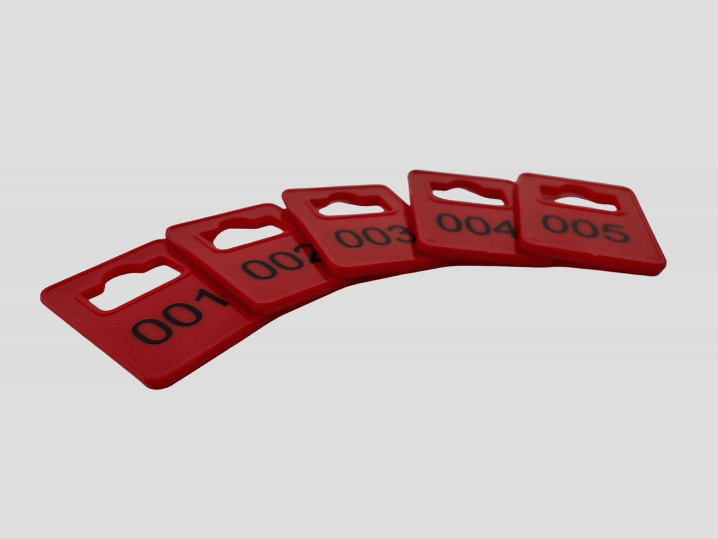 Plastic Cloakroom Numbers D 100 pcs Ticket JM Band UK