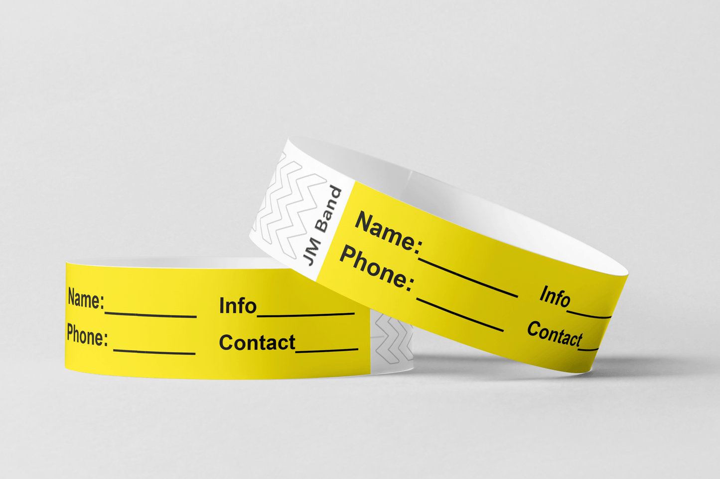ID Paper Wristbands Paper wristbands JM Band UK 10 Yellow