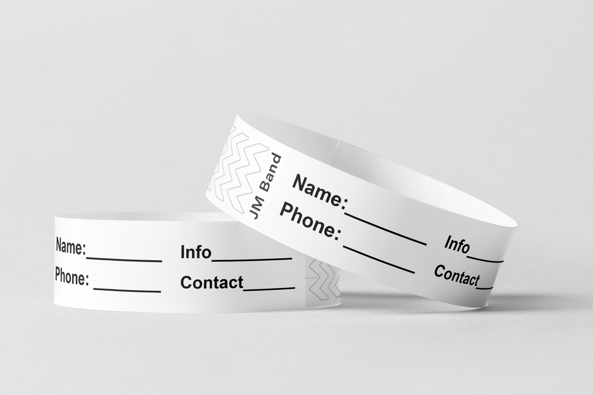 ID Paper Wristbands Paper wristbands JM Band UK 10 White