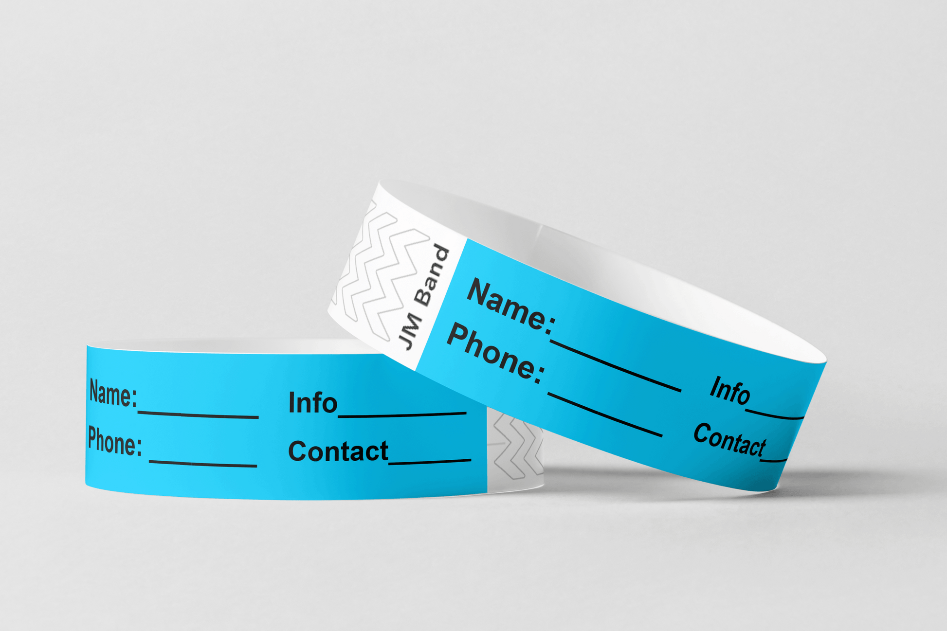 ID Paper Wristbands Paper wristbands JM Band UK 10 Blue