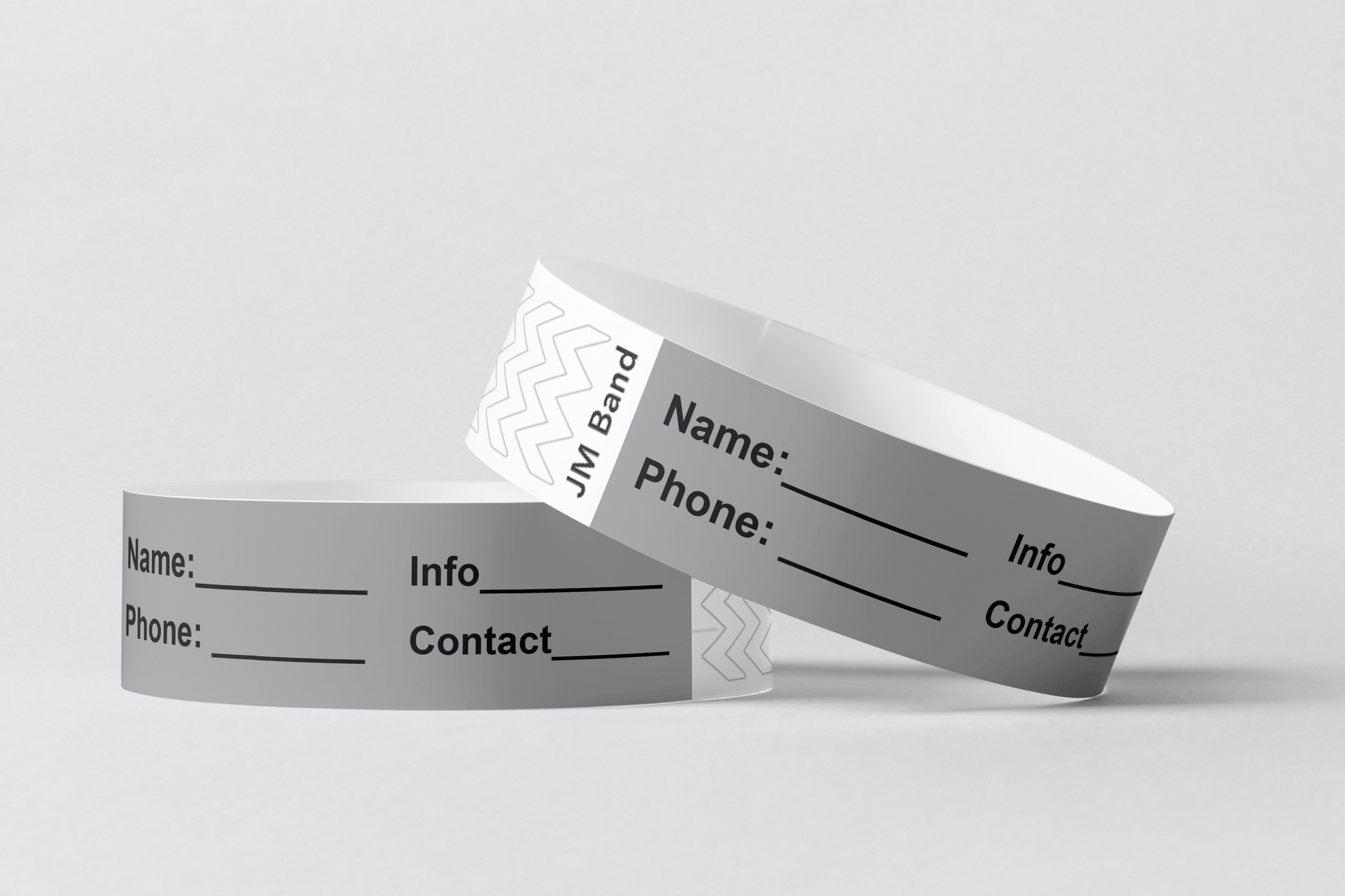 ID Paper Wristbands Paper wristbands JM Band UK 10 Gray