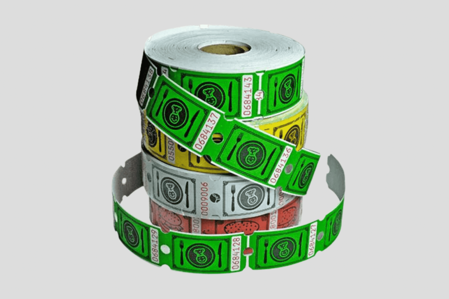 Food Tickets Roll 1000 X 1 Tickets JM Band UK