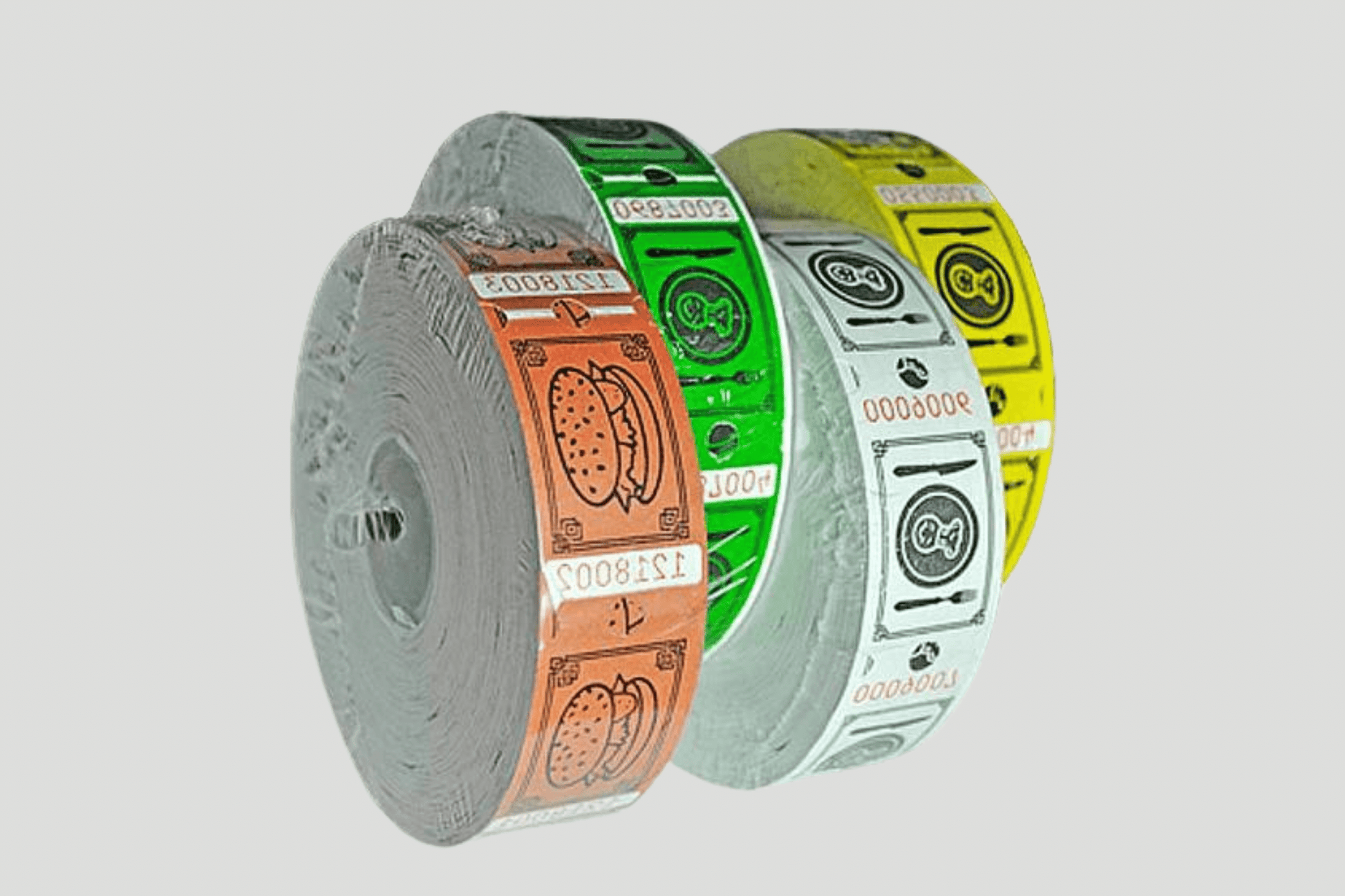 Food Tickets Roll 1000 X 1 Tickets JM Band UK