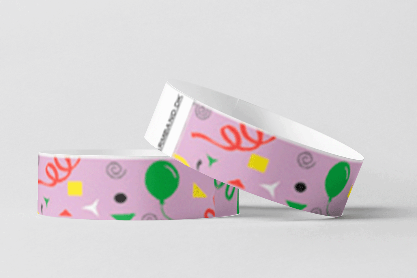 Paper Wristbands - Pre-Printed Paper wristbands JM Band UK 10 Party