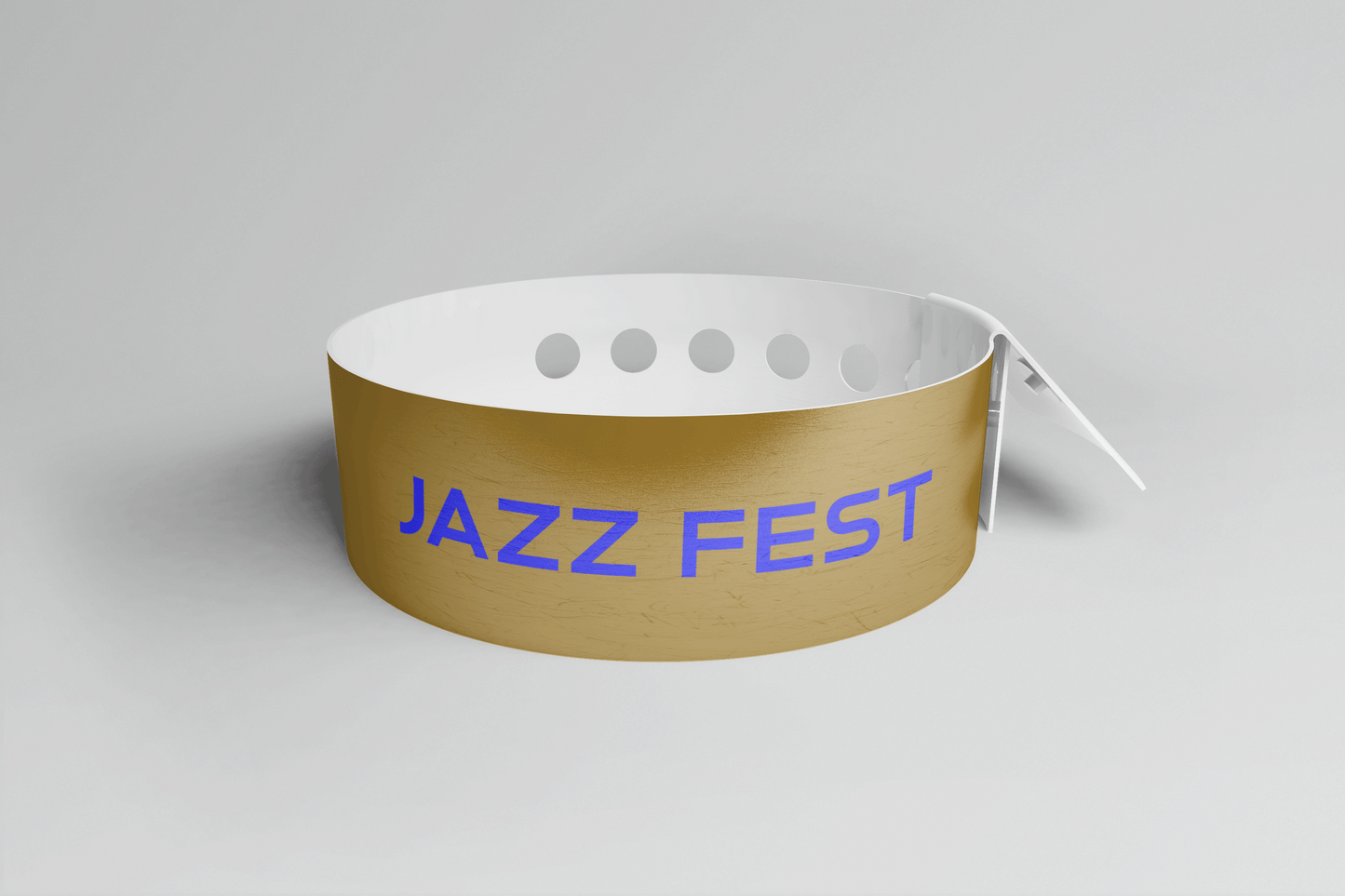 Printed Vinyl Wristbands - L Shape Vinyl Wristbands JM Band UK 1 Bronze