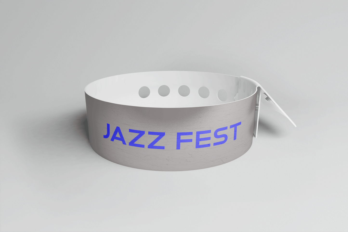 Printed Vinyl Wristbands - L Shape Vinyl Wristbands JM Band UK 1 Gray