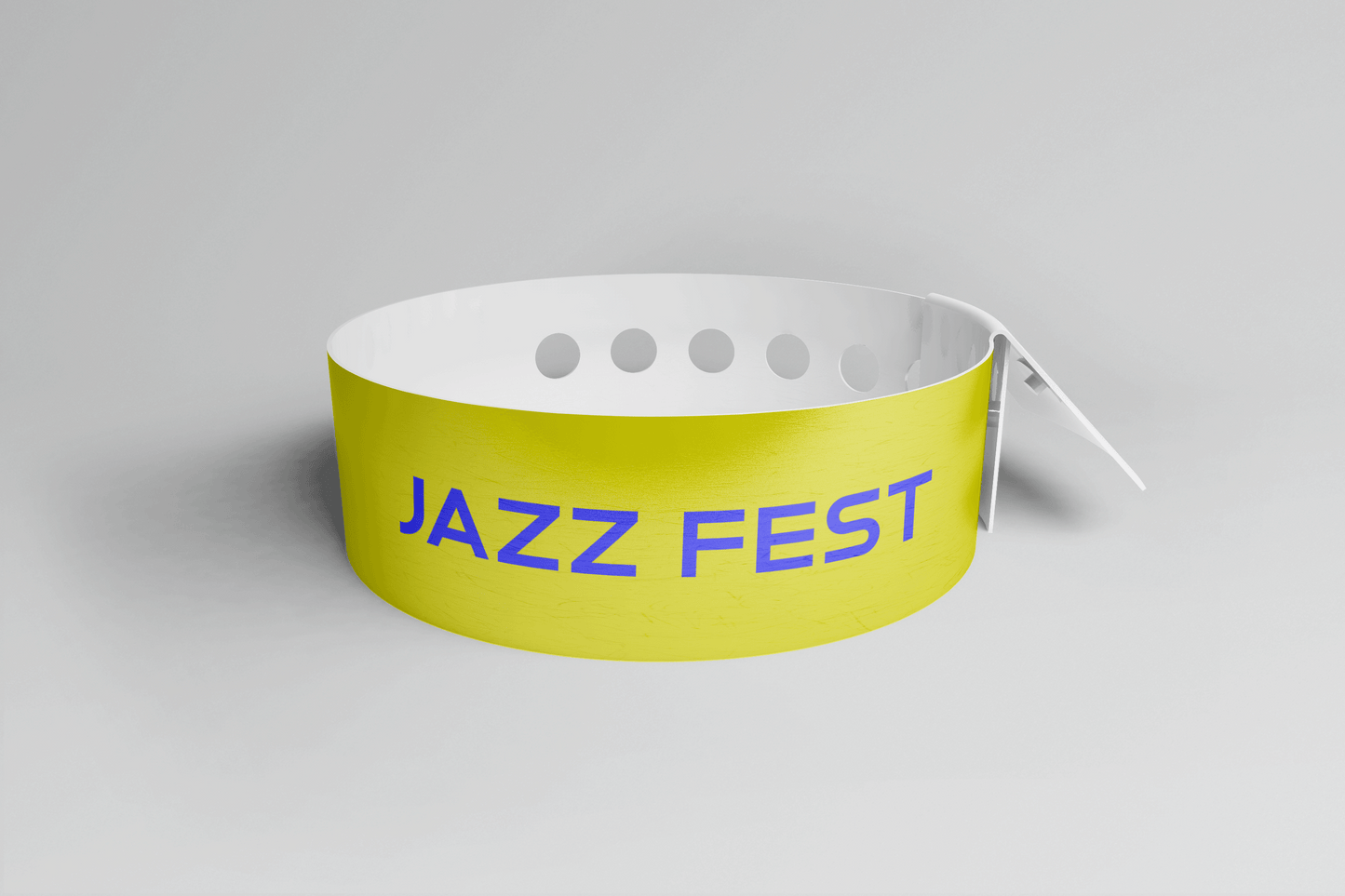 Printed Vinyl Wristbands - L Shape Vinyl Wristbands JM Band UK 1 Yellow