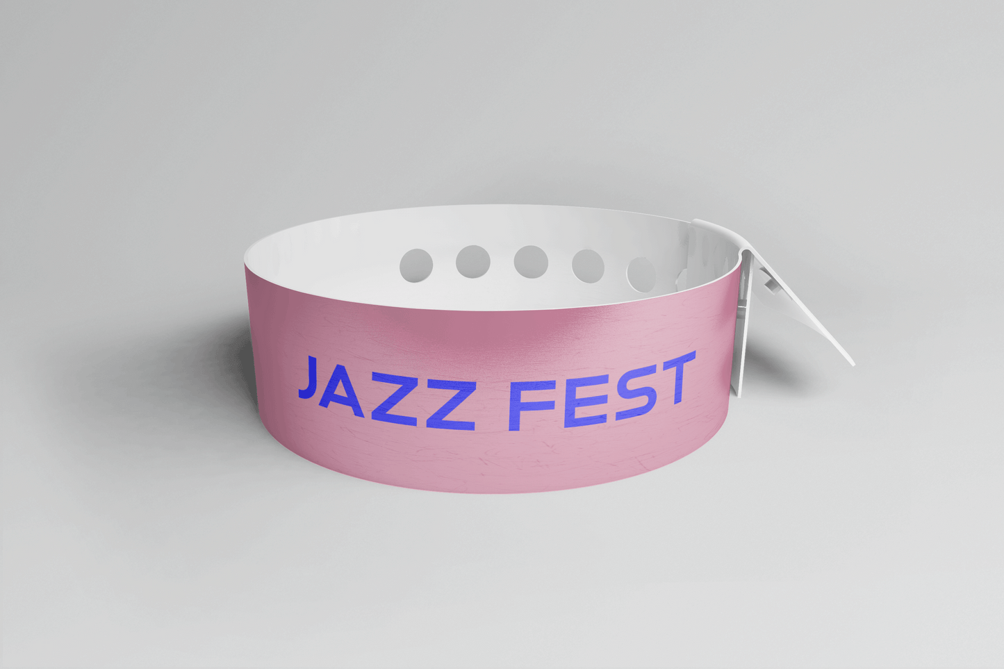 Printed Vinyl Wristbands - L Shape Vinyl Wristbands JM Band UK 1 Pink