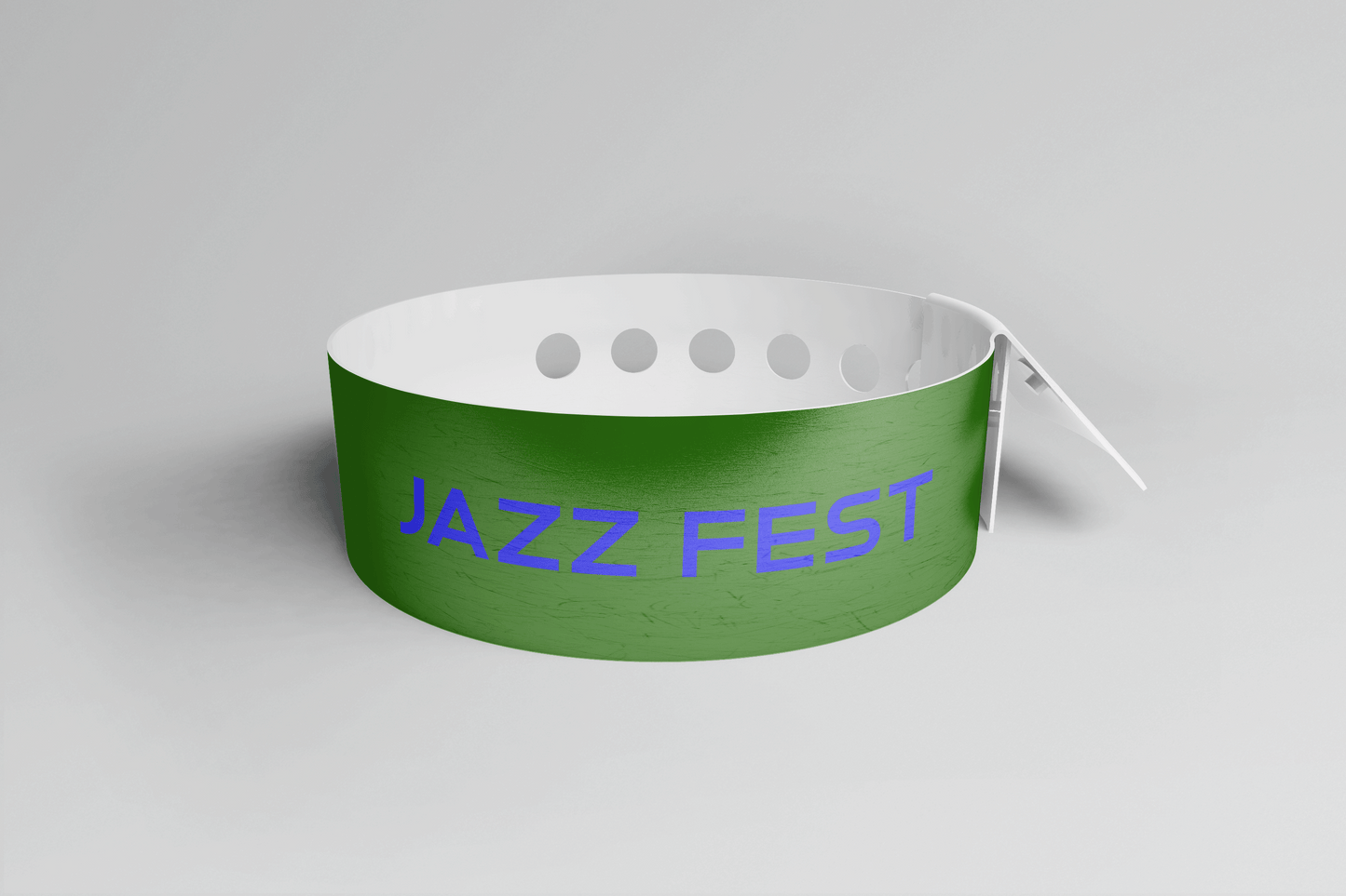 Printed Vinyl Wristbands - L Shape Vinyl Wristbands JM Band UK 1 Green