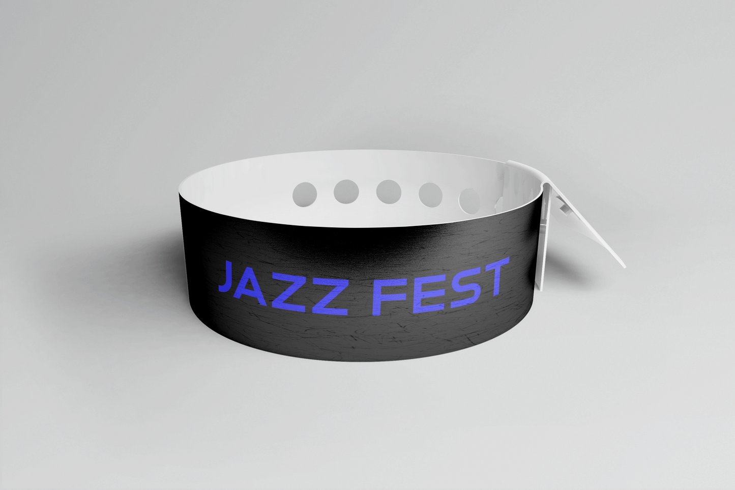 Printed Vinyl Wristbands - L Shape Vinyl Wristbands JM Band UK 1 Black