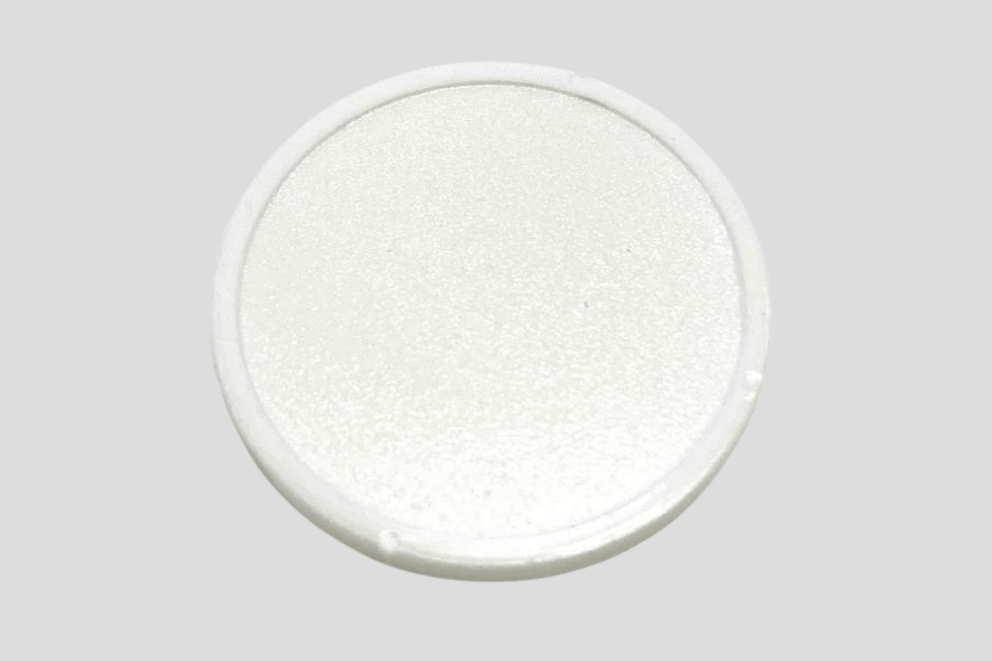 Embossed Plastic Tokens in Stock Tokens JM Band UK 1 Blank White