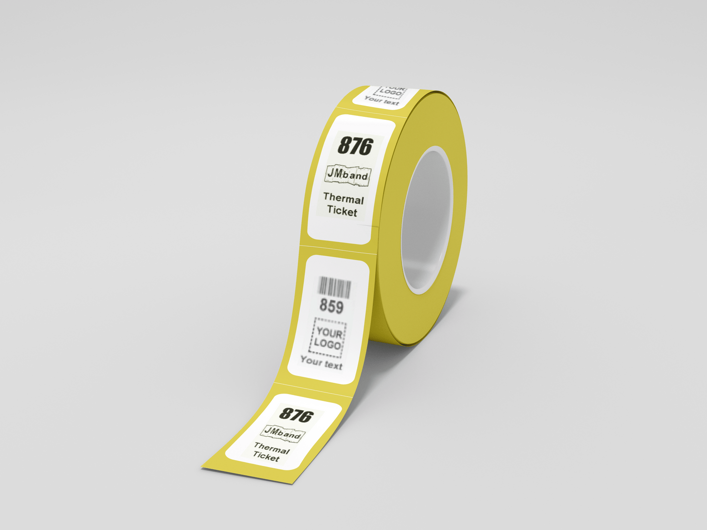 Z-Tickets with Print Tickets JM Band UK 100 Yellow