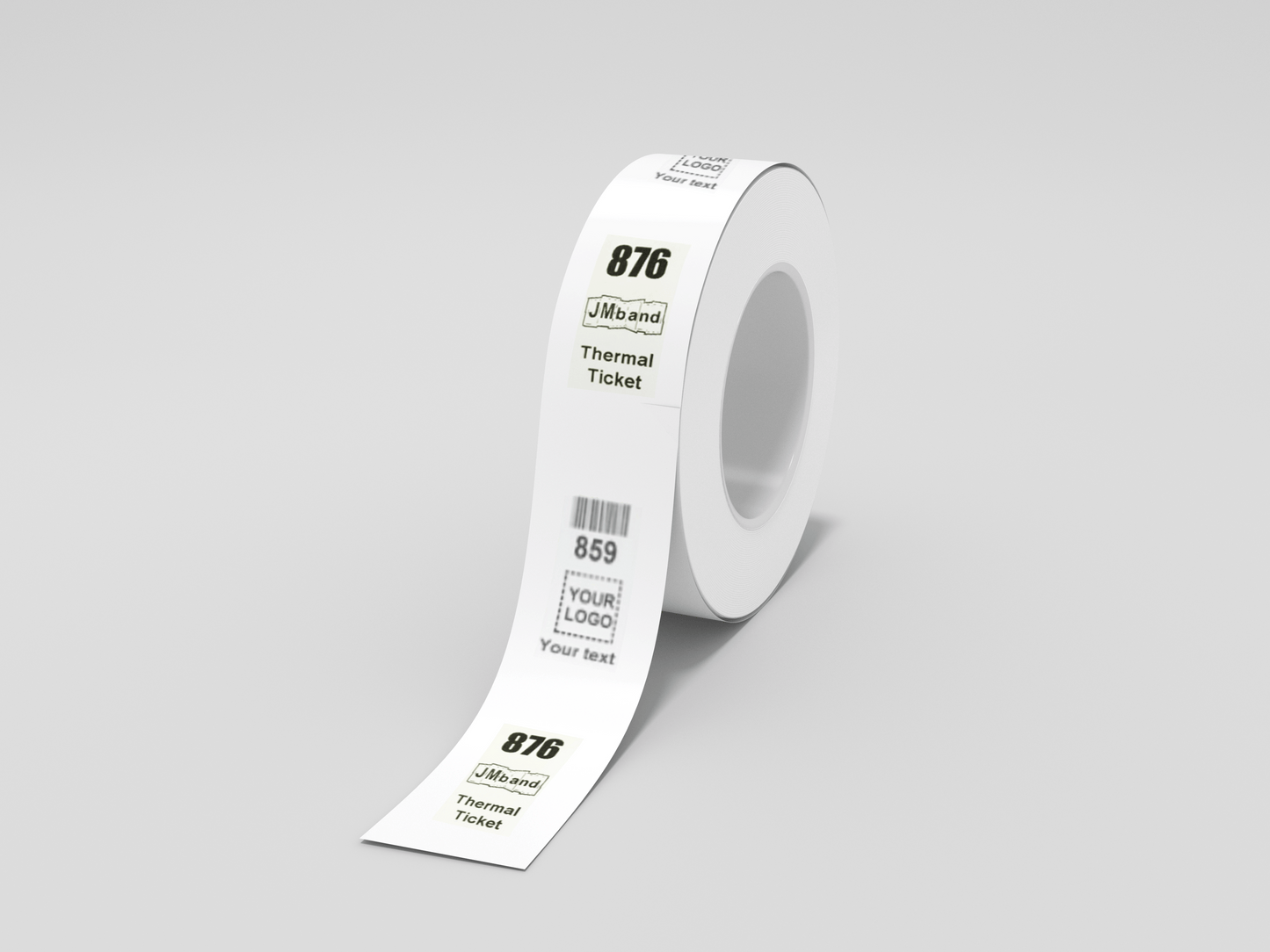 Z-Tickets with Print Tickets JM Band UK 100 White