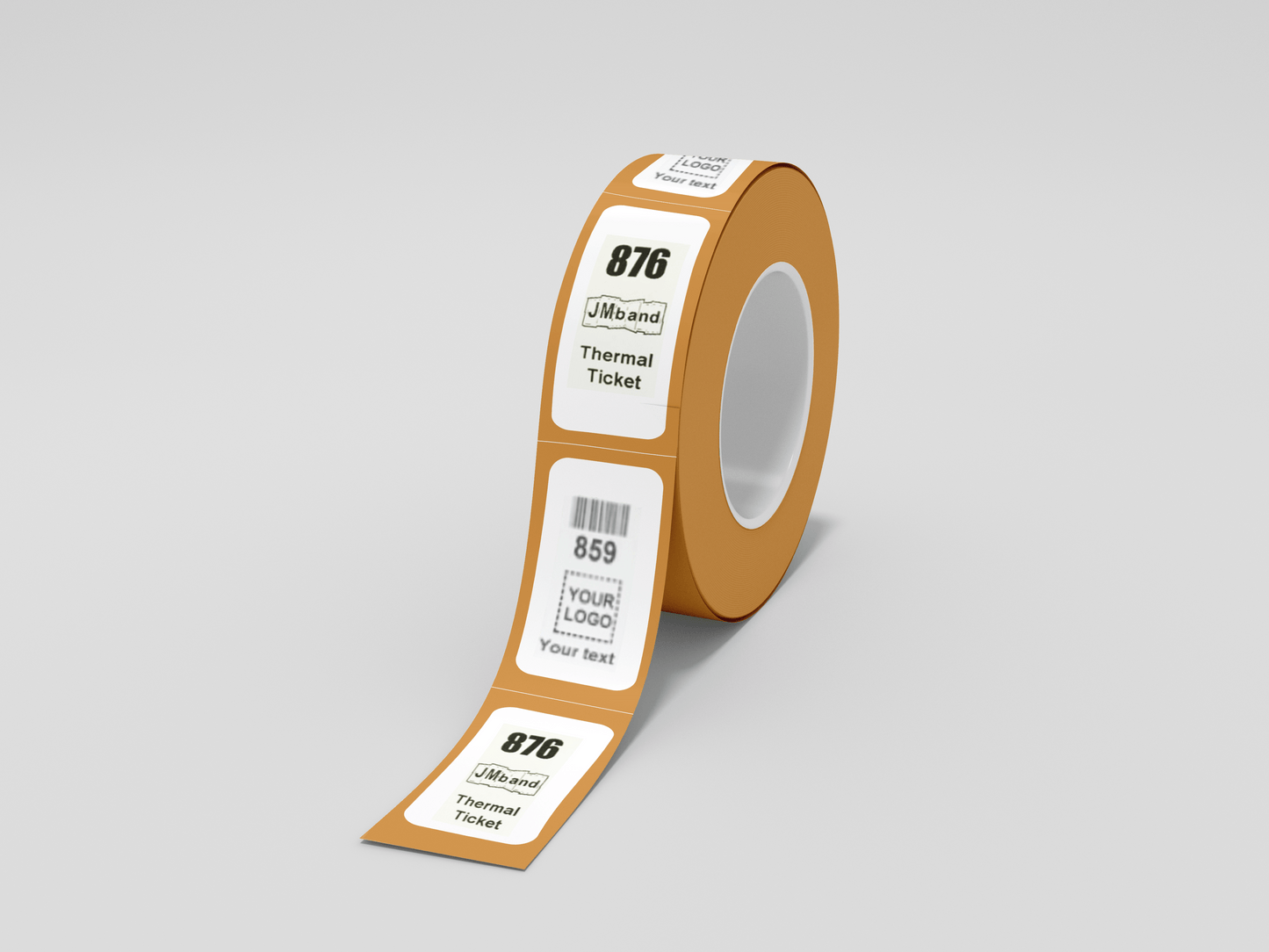 Z-Tickets with Print Tickets JM Band UK 100 Orange