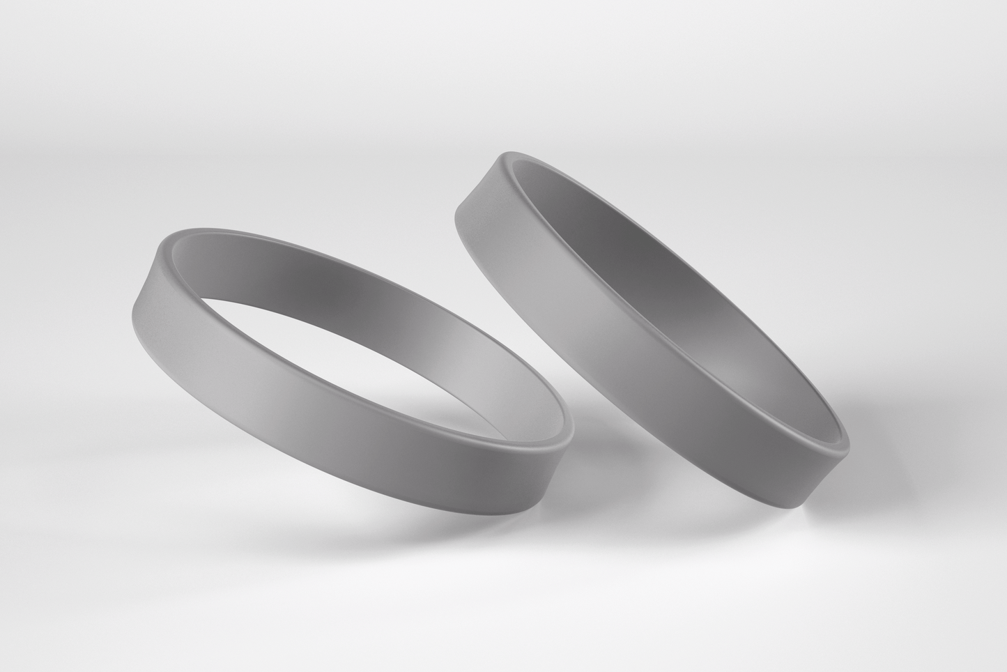 Plain Silicone Wristbands Silicone wristbands JM Band UK 1 Gray
