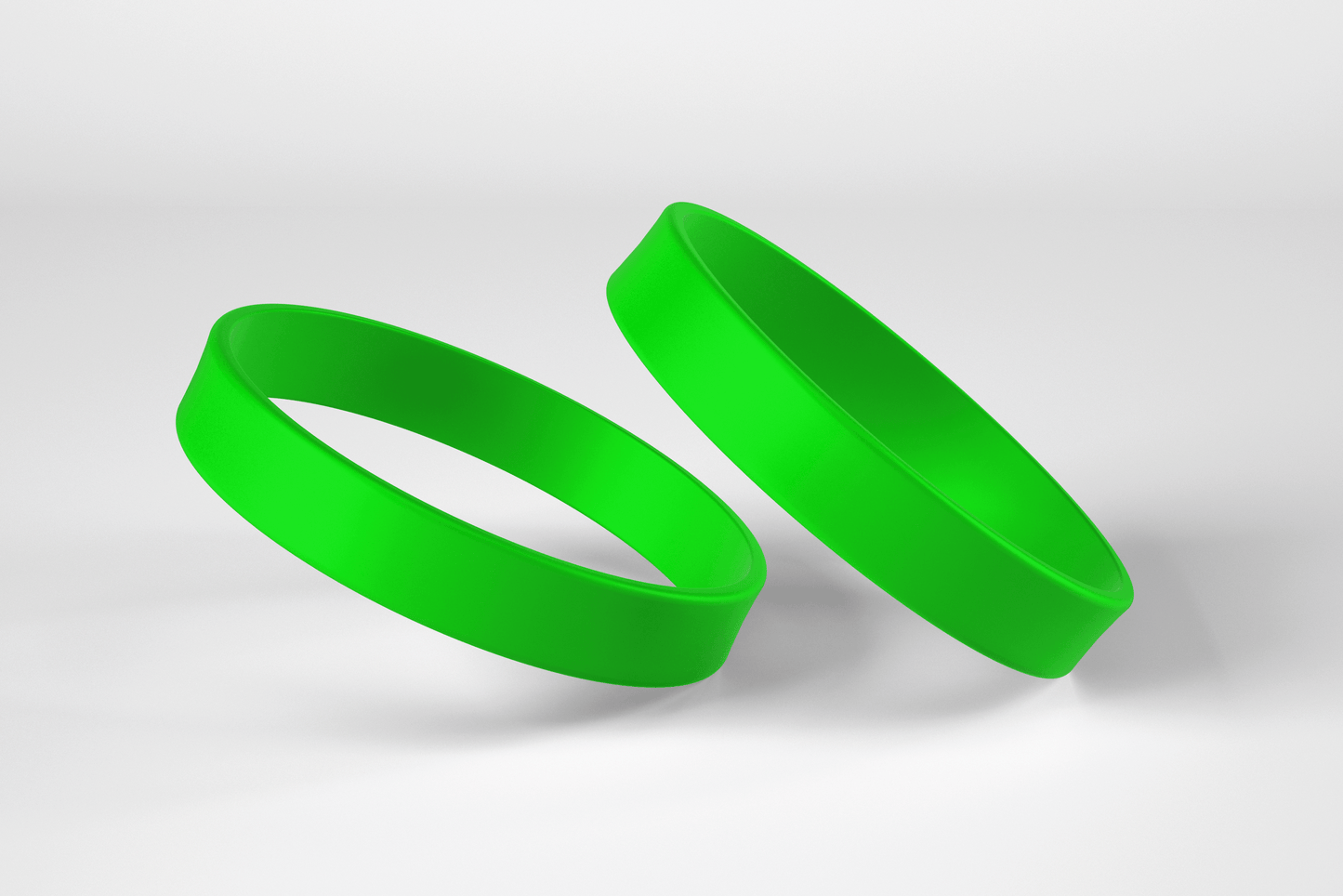 Plain Silicone Wristbands Silicone wristbands JM Band UK 1 Green