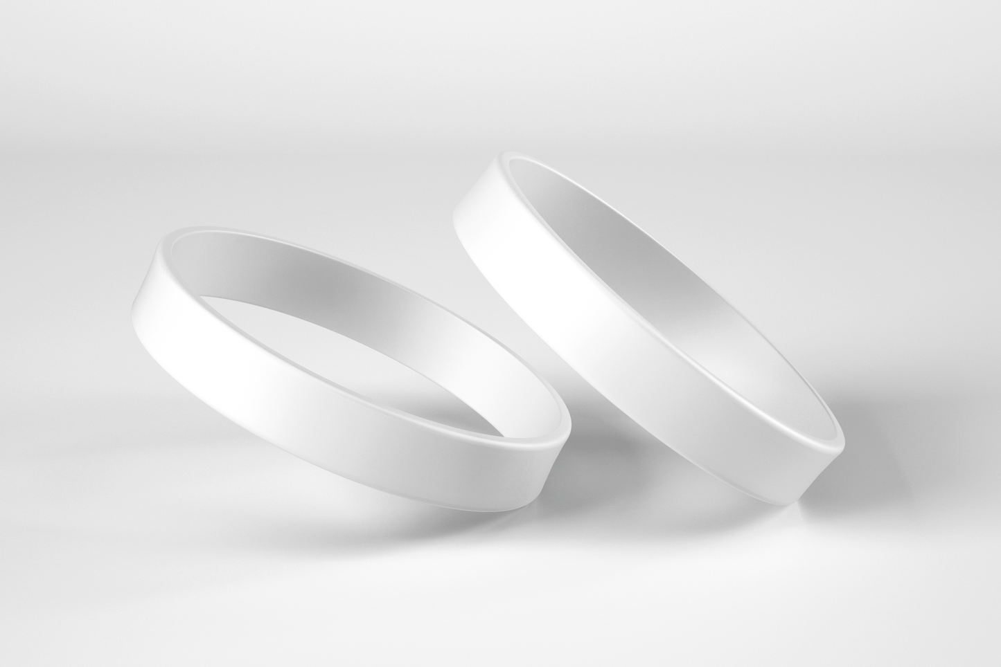 Plain Silicone Wristbands Silicone wristbands JM Band UK 1 White