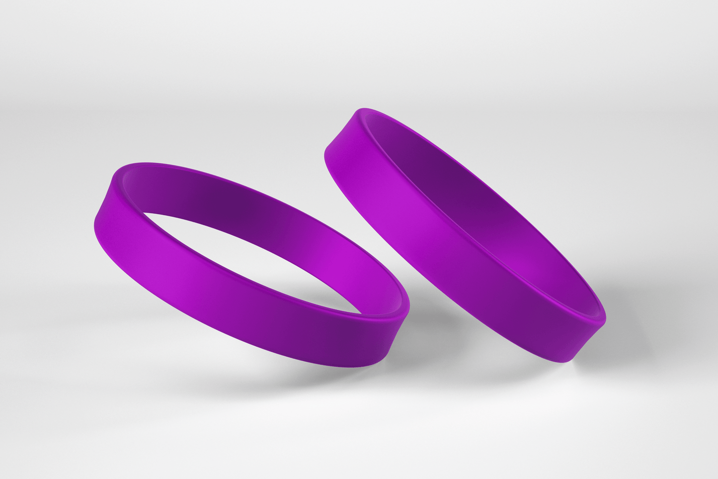 Plain Silicone Wristbands Silicone wristbands JM Band UK 1 Purple