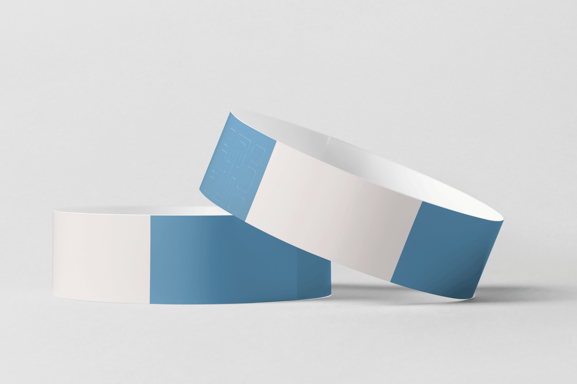 Thermal Wristbands in Roll Vinyl Wristbands JM Band UK 1 Blue