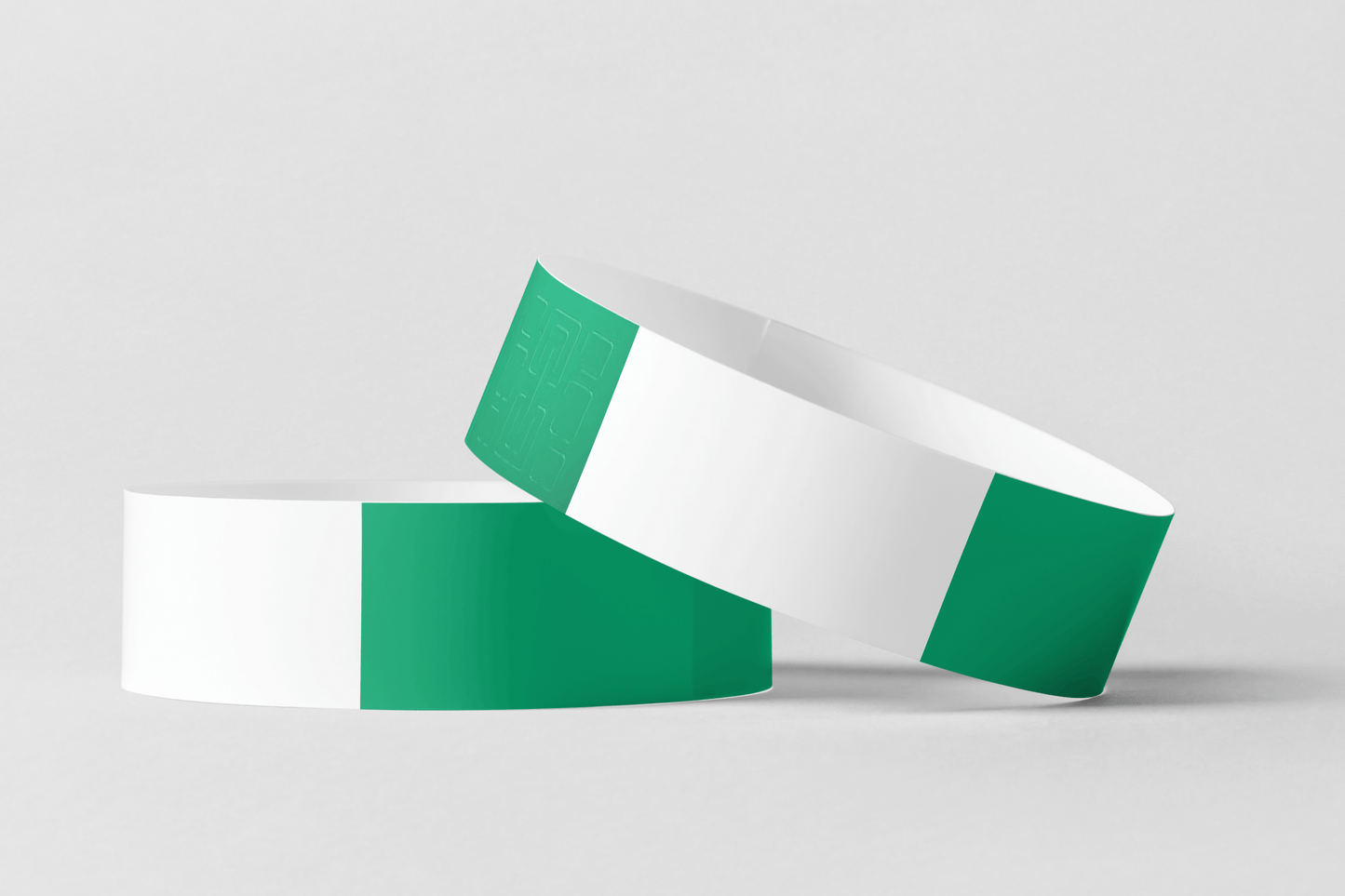 Thermal Wristbands in Roll Vinyl Wristbands JM Band UK 1 Green