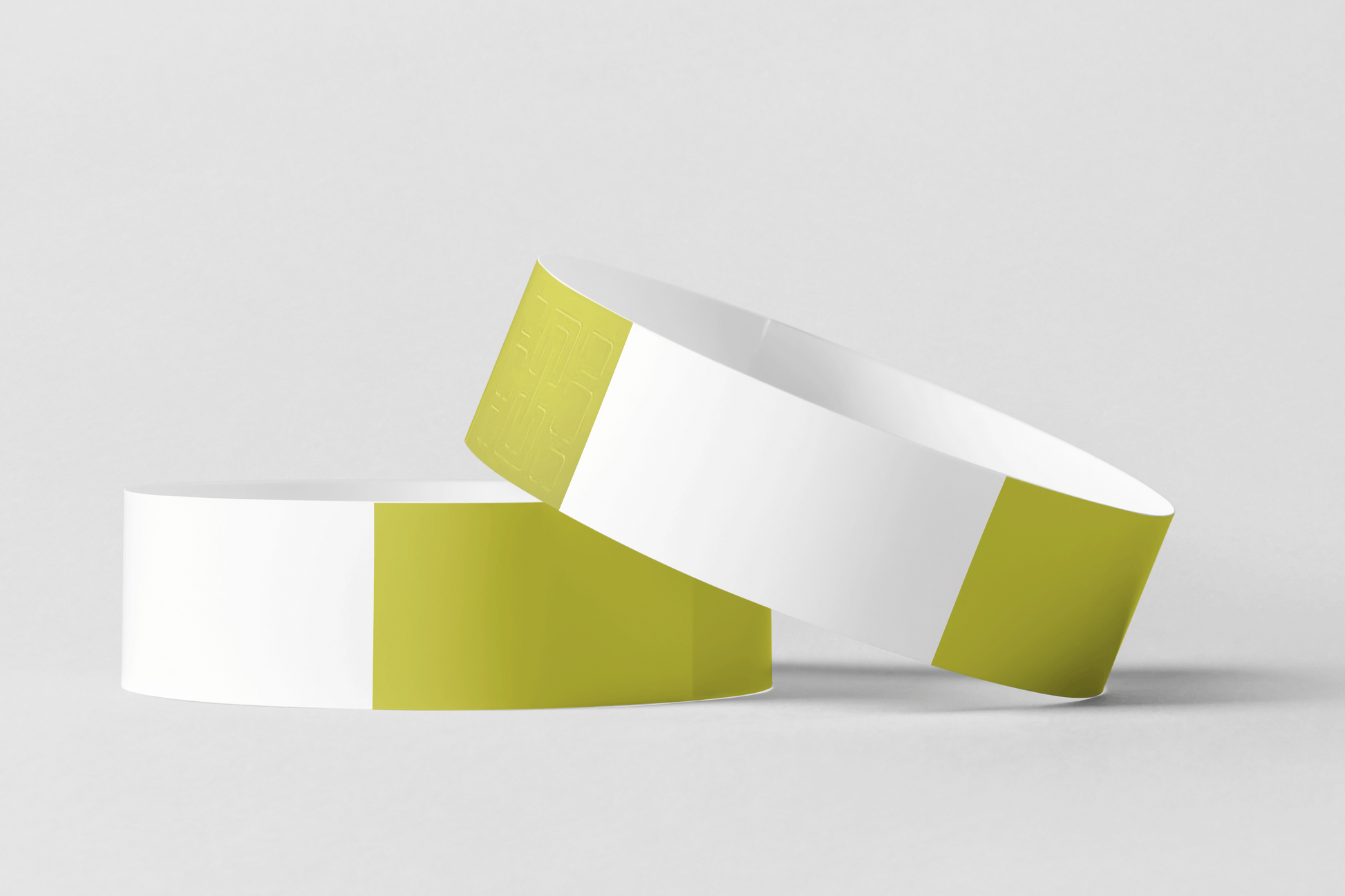 Thermal Wristbands in Roll Vinyl Wristbands JM Band UK 1 Yellow