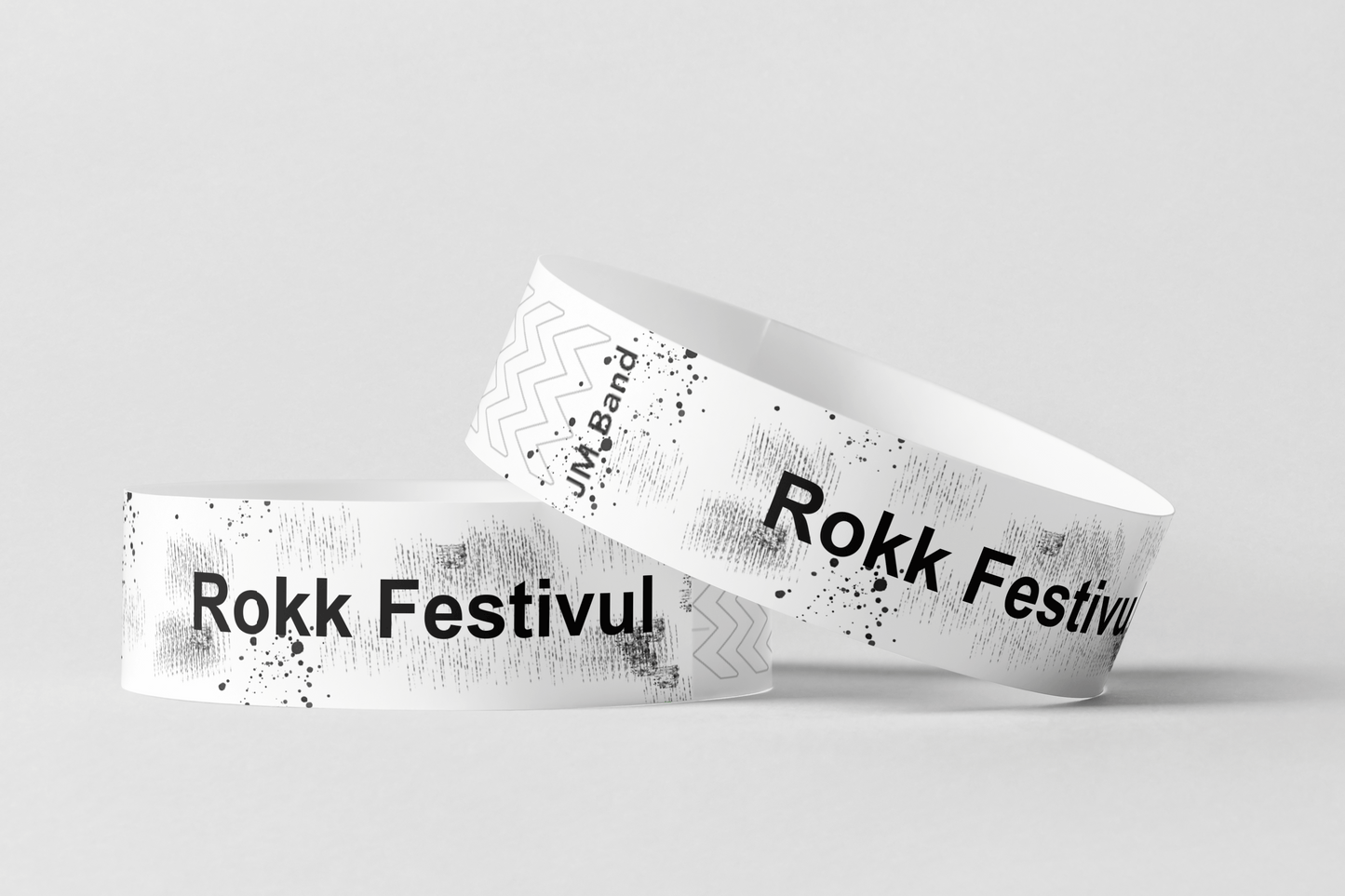 Paper Wristbands - Error Print Paper wristbands JM Band UK