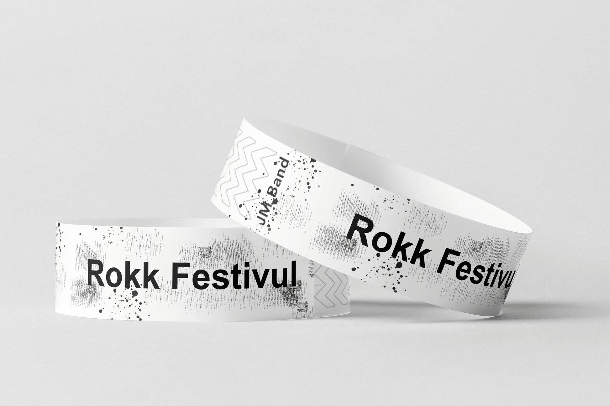 Paper Wristbands - Error Print Paper wristbands JM Band UK